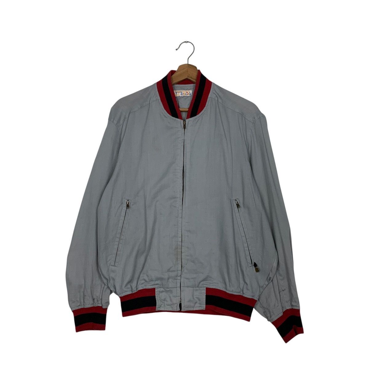 Vintage Vintage 90s STRADA Big Logo Bomber Jacket #2709-C122 Size US M / EU 48-50 / 2 - 3 Thumbnail