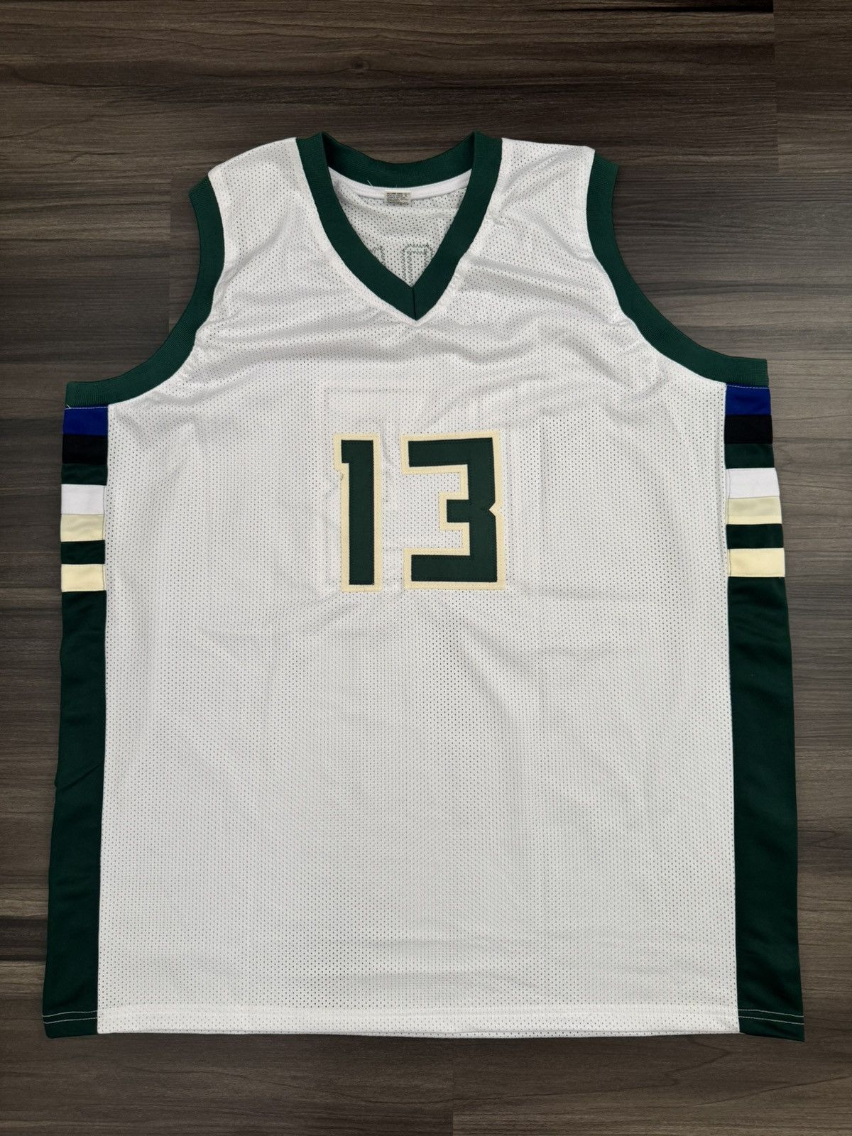 NBA JSA Certified Milwaukee Bucks Jordan Nwora #13 Signed Jersey Size US XXL / EU 58 / 5 - 4 Thumbnail