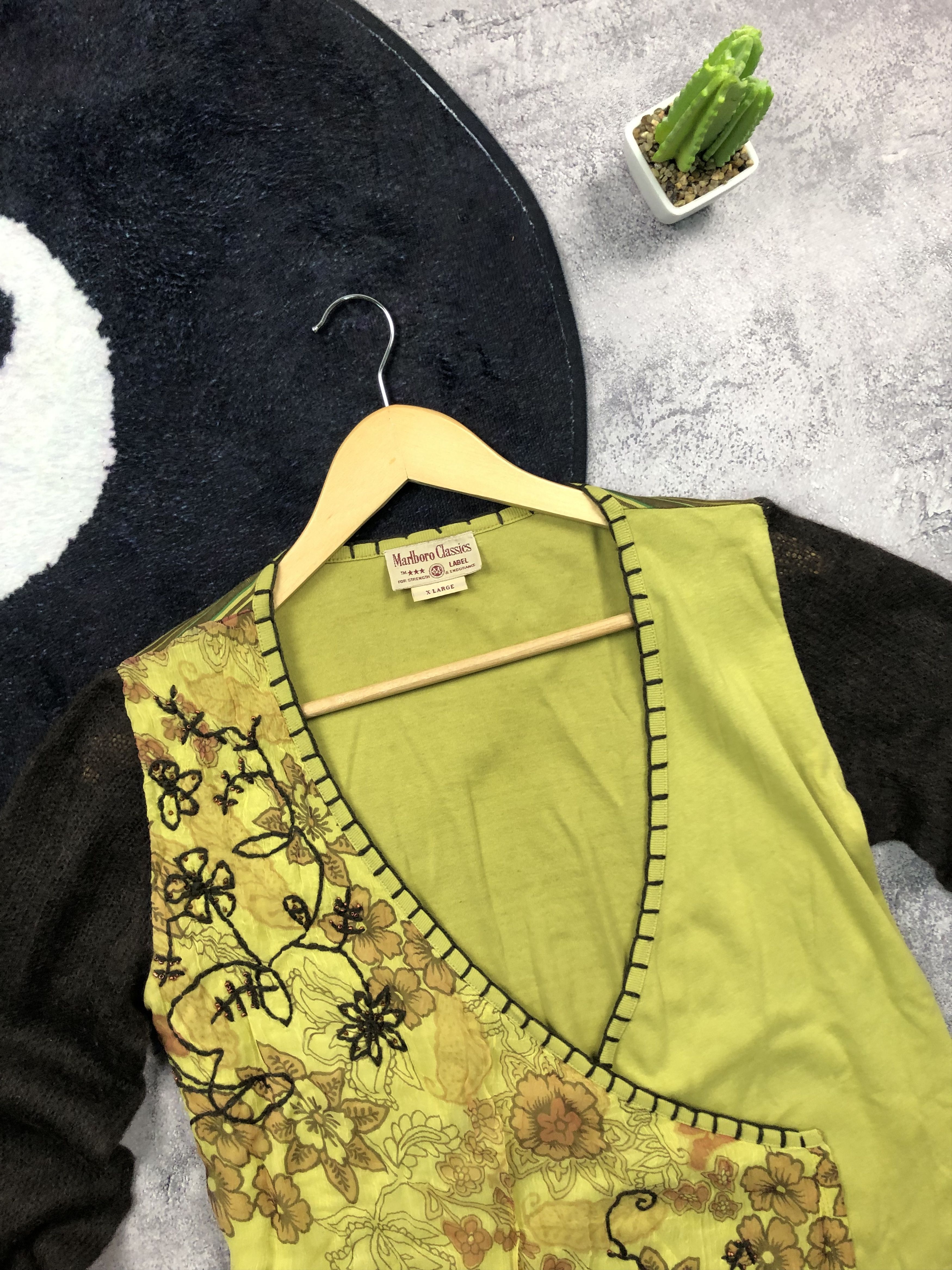Marlboro Classics MARLBORO CLASIC Vintage Blouses Cardigan Y2k Wool Cotton Size XL / US 12-14 / IT 48-50 - 4 Thumbnail
