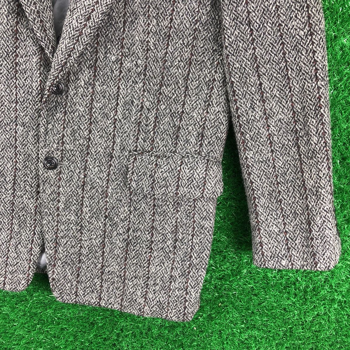 Japanese Brand Vintage 80's Wool Striped Blazer Flap Pocket by Nicole Size US L / EU 52-54 / 3 - 3 Thumbnail