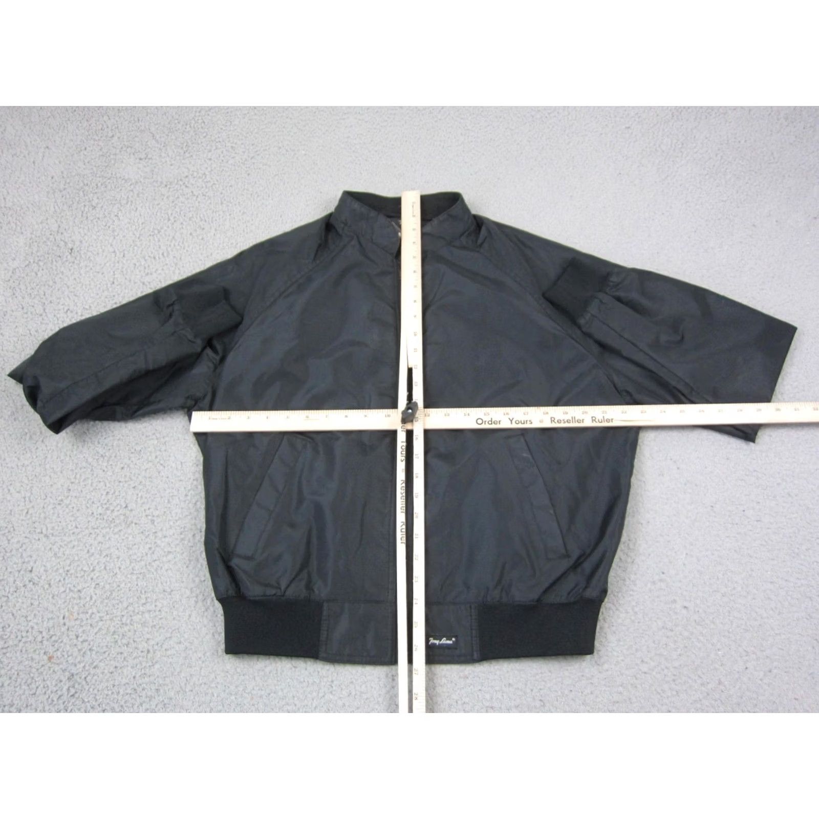 Tony Lama VINTAGE Tony Lama Jacket Mens Large L Black Bomber Windbreaker Full Zip 70s 80s USA Size US L / EU 52-54 / 3 - 7 Thumbnail