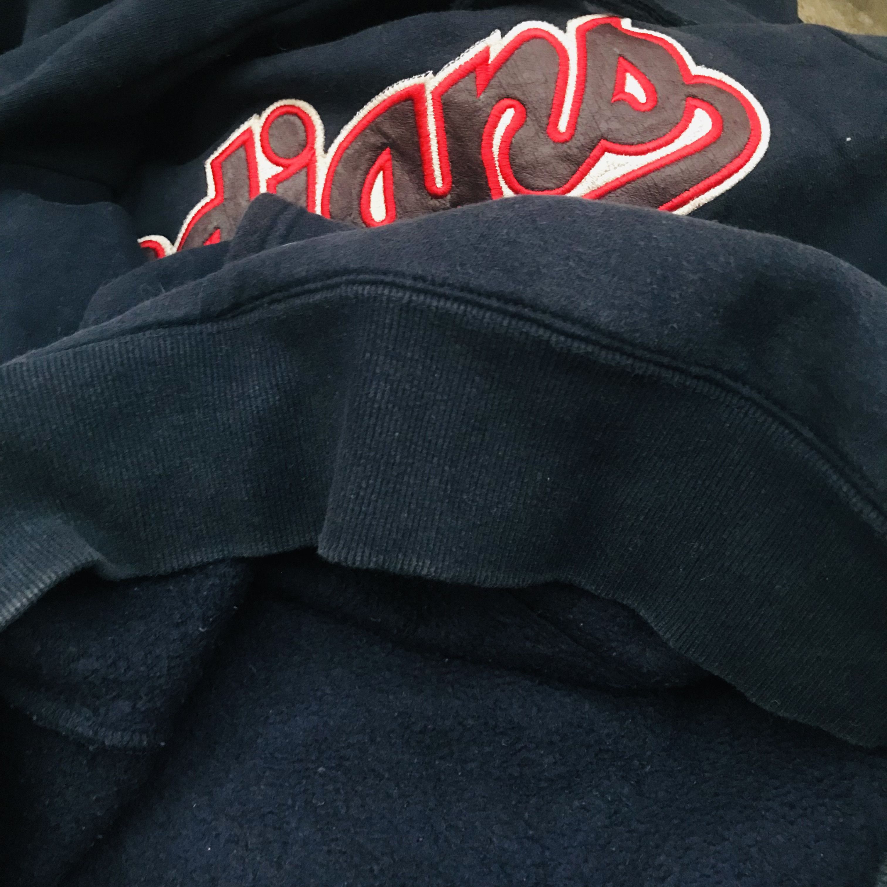 Vintage Vintage Indians Leather Patch Hoodie Size US M / EU 48-50 / 2 - 6 Thumbnail