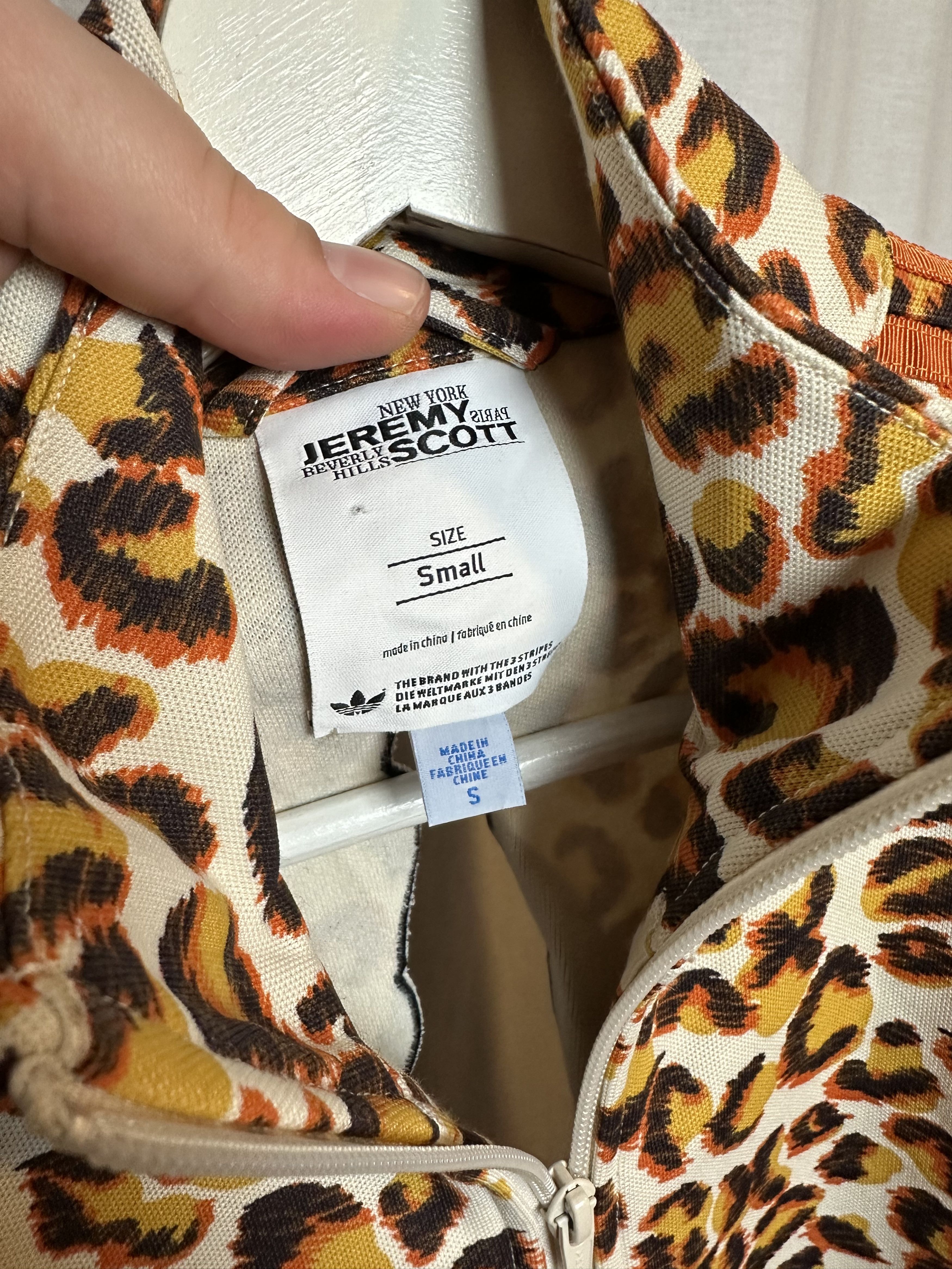 Adidas × Jeremy Scott Leopard Clawed Animal Track Zip Jacket Size US S / EU 44-46 / 1 - 5 Thumbnail