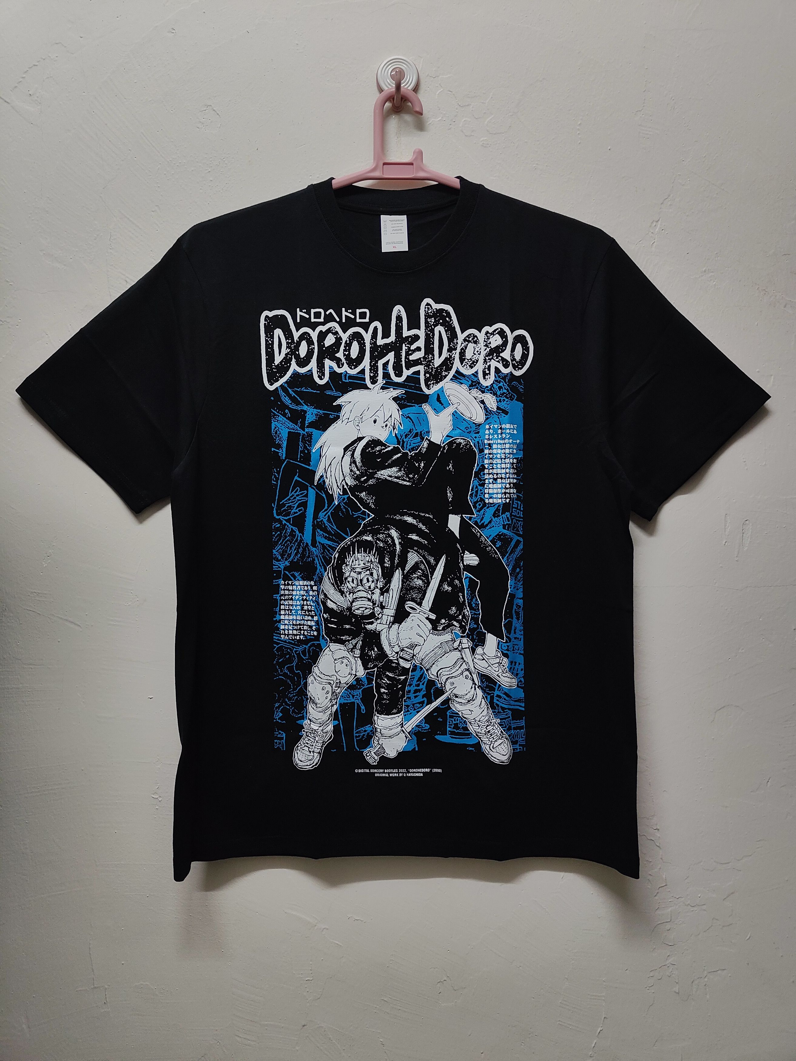 image of Anima Dorohedoro Kaiman & Nikaido T-Shirt in Black, Men's (Size XL)