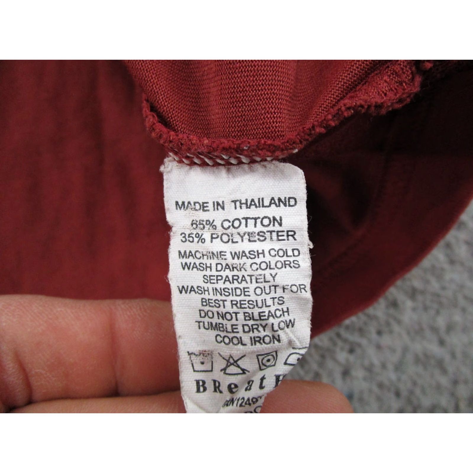 Prana prAna Breathe Shirt Women’s M Red Cotton Knit Long Sleeve T-Shirt Womens Casual Sleeve Round Neck Breathable Lightweight 90s? No, skip. [Need factual] Size M / US 6-8 / IT 42-44 - 3 Thumbnail