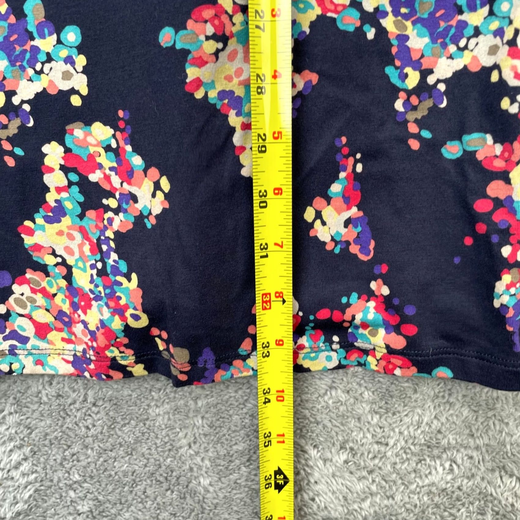 Boden Boden Dress Womens 6R Blue Floral Viscose Stretch Plunge V Neck Belted Abstract Shirt? Size M / US 6-8 / IT 42-44 - 7 Thumbnail