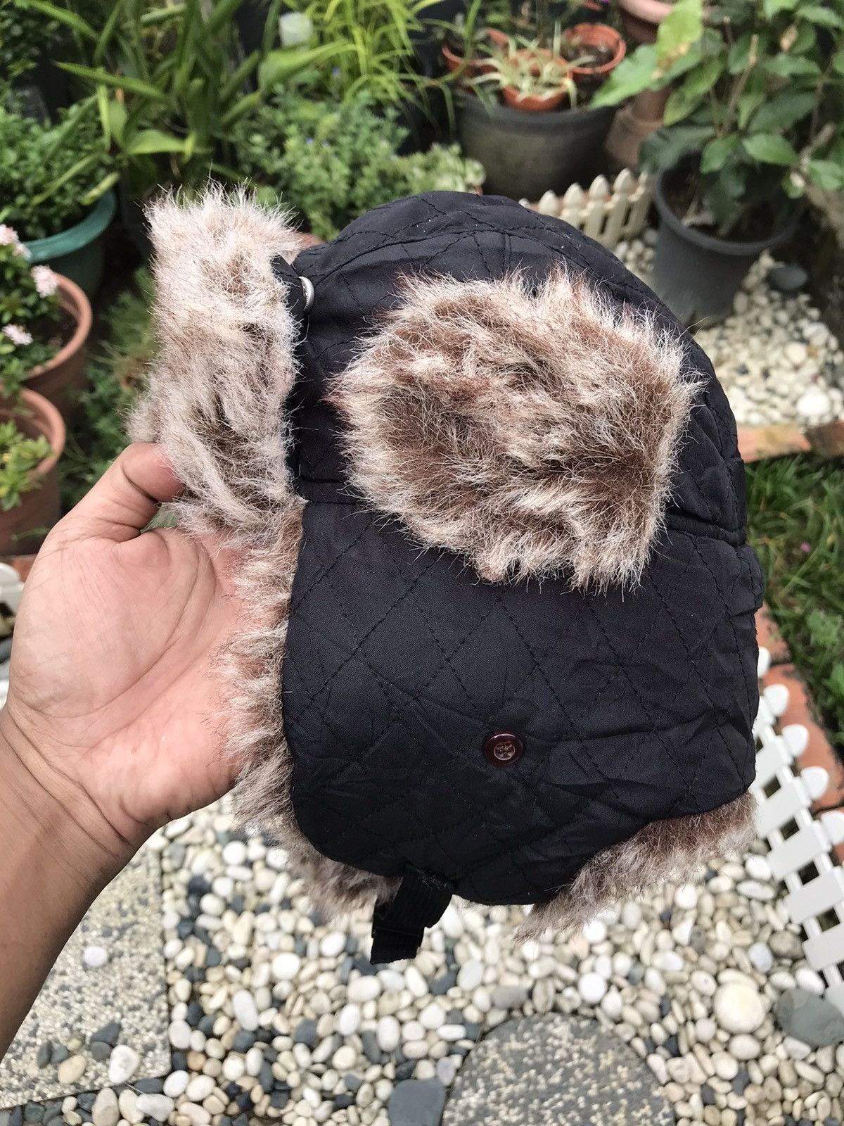Other AUTHENTIC FUR TRIM WINTER TRAPPER HAT WITH EAR WARMER FLAPS Size ONE SIZE - 3 Thumbnail