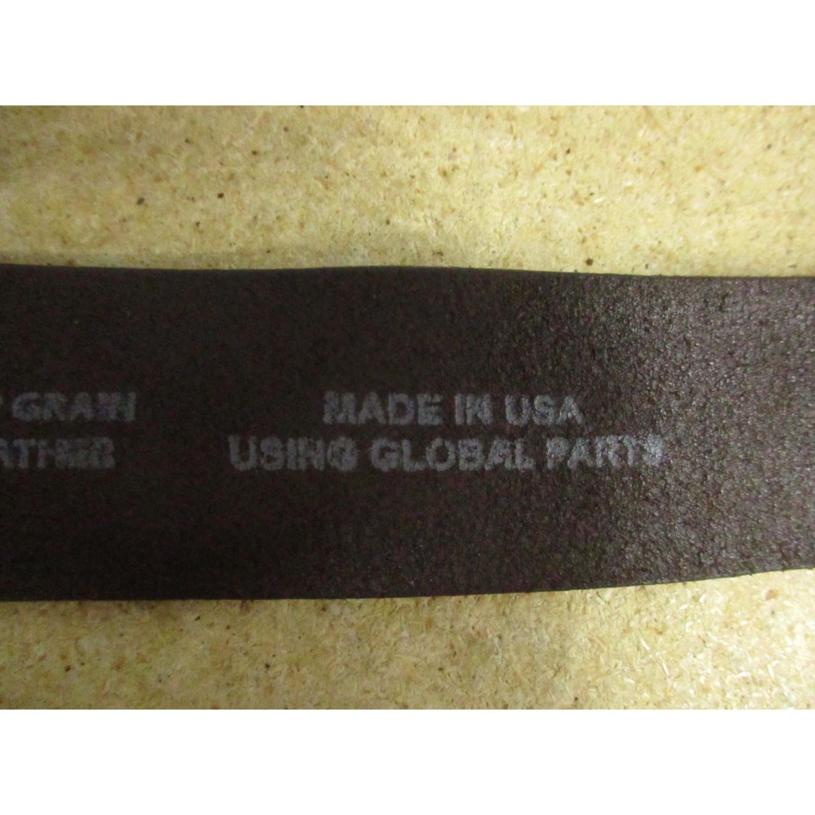 Vintage Justin Belt Mens 40 Brown Top Grain Leather Brass Buckle Made in USA 232BR Size US L / EU 52-54 / 3 - 3 Thumbnail