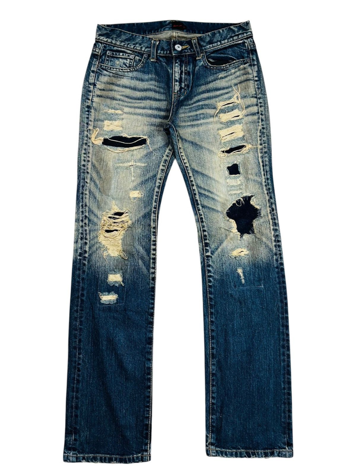 JACKROSE Archive Jackrose - Crash Denim Pants Size US 30 / EU 46 - 1 Thumbnail