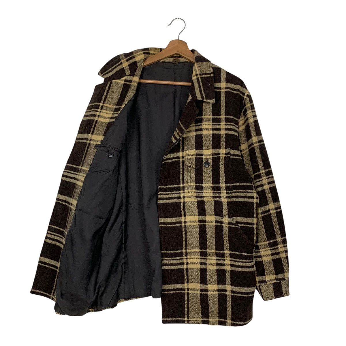 Japanese Brand Vintage PASHU SHIN HOSOKAWA Checked Flannel Jacket 2918-C132 Size US M / EU 48-50 / 2 - 9 Thumbnail