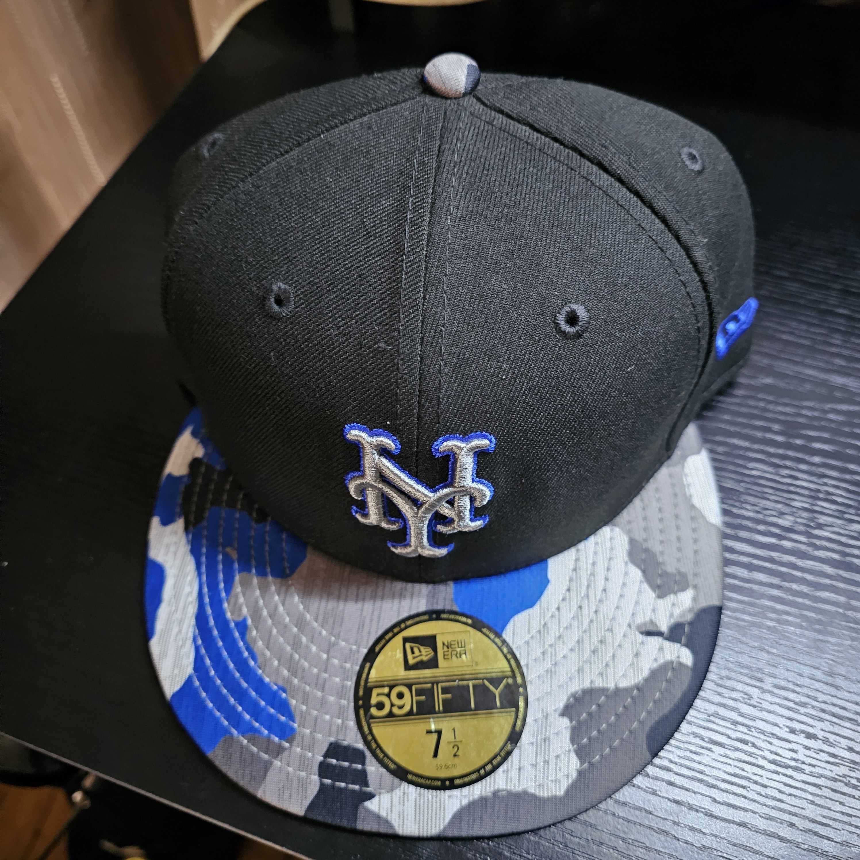 New Era Mets Blue Camo Brim Size ONE SIZE - 4 Thumbnail