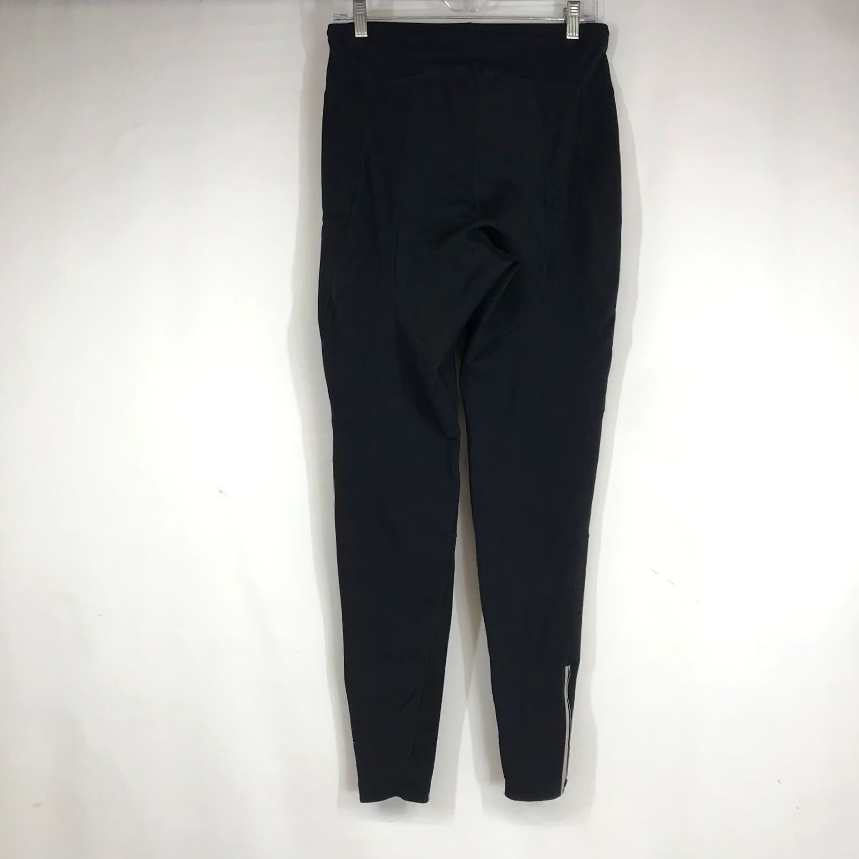 Vintage Performance Bike Womens XL Black Fleece Lined Cycling Leggings Padded Ankle Zip Size 40" / US 18 - 4 Thumbnail