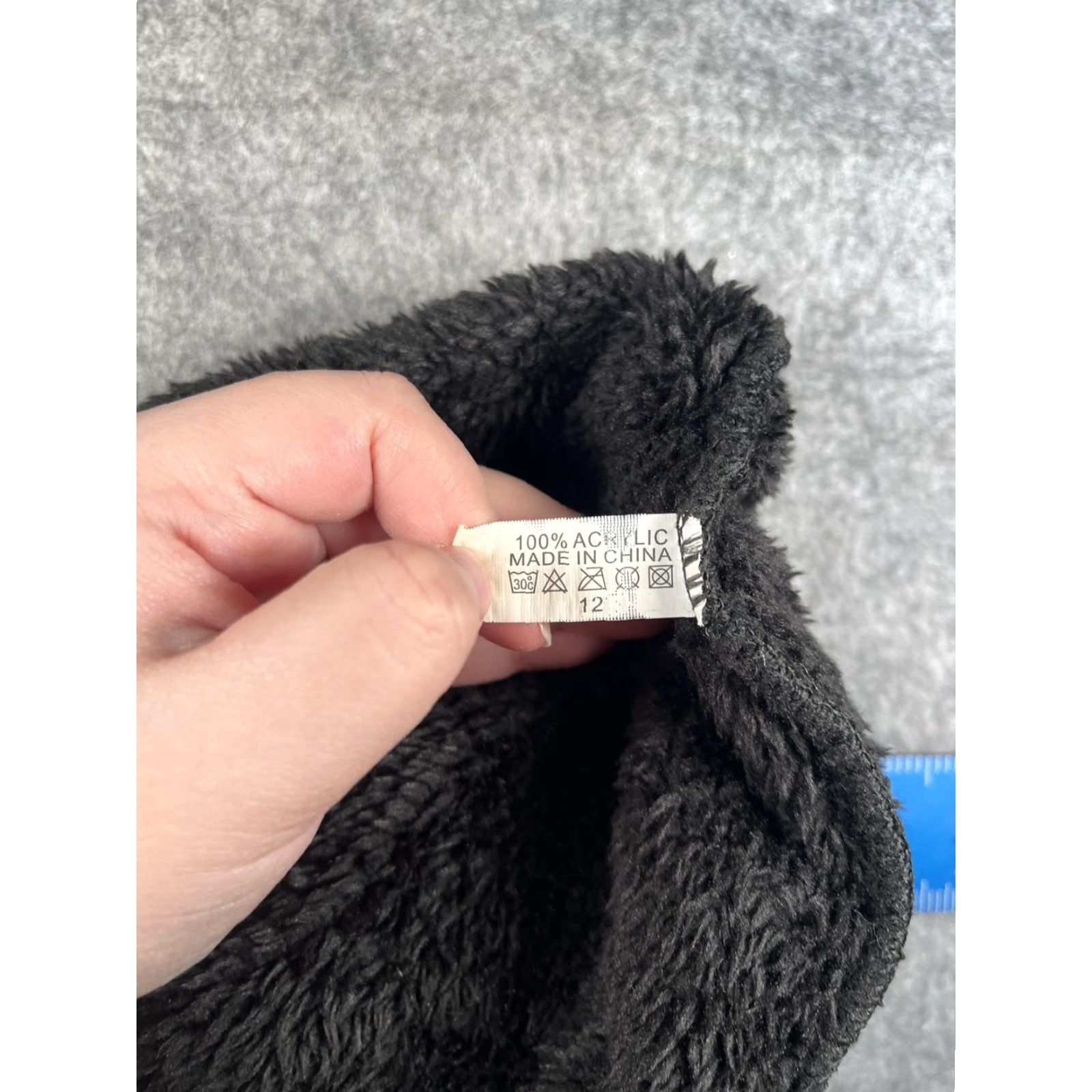 Vintage CLASSIC xiwei Beanie Mens One Size Black Knit Lined Thermal Stretch Winter Hat Size ONE SIZE - 7 Thumbnail