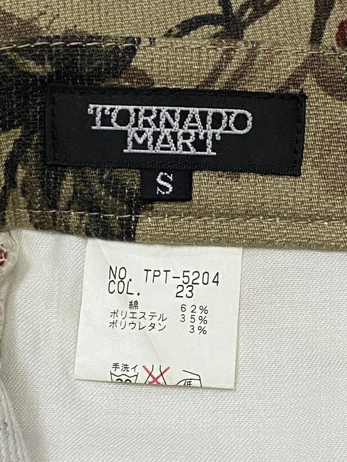 Tornado Mart 💃 Tornado Mart Japan Flare Printed Flower Stretch Jeans Size 28" / US 6 / IT 42 - 10 Thumbnail