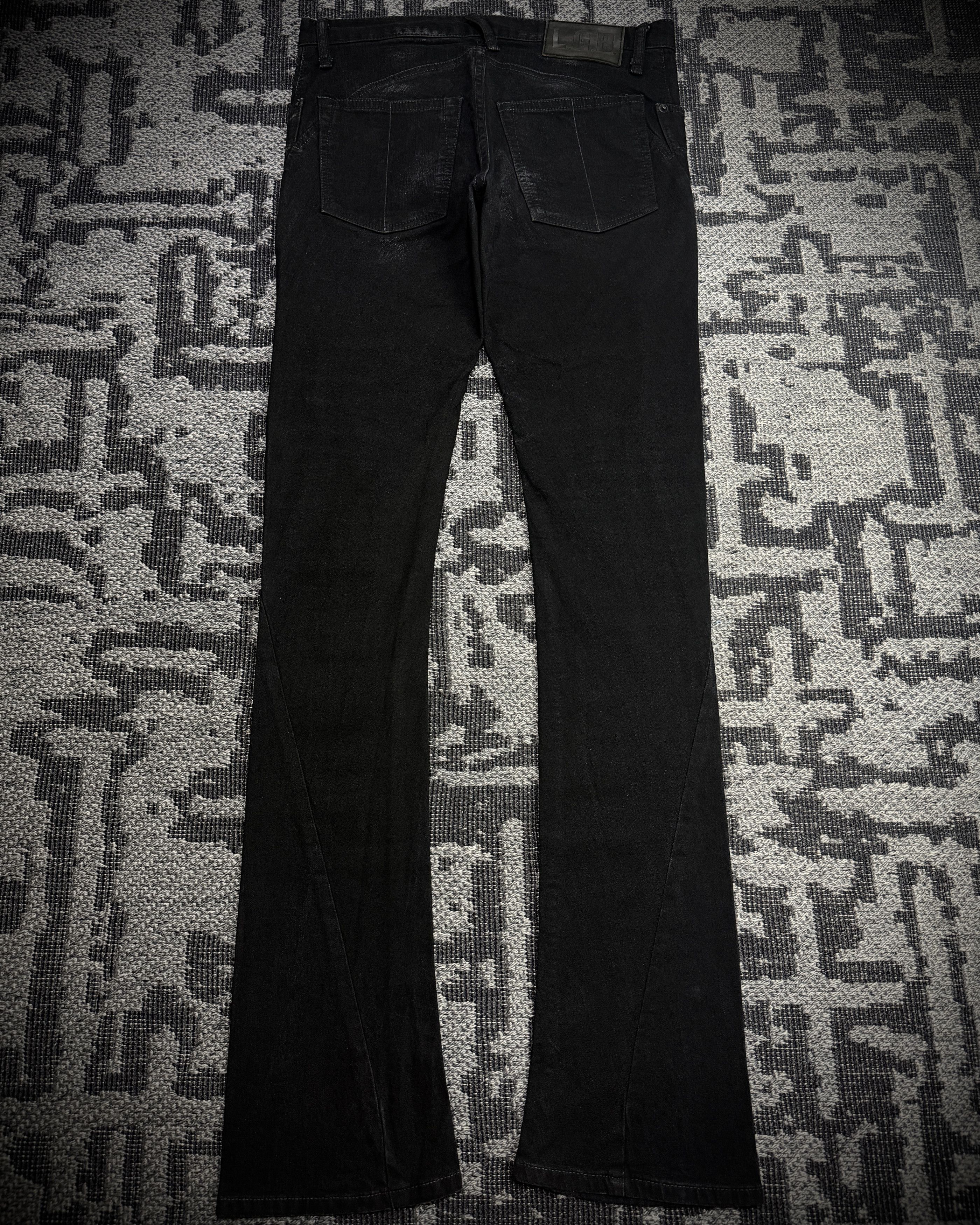 Le Grande Bleu (L.G.B.) LGB S-WOLF Zip Biker Slim Flare Denim Size US 32 / EU 48 - 8 Thumbnail