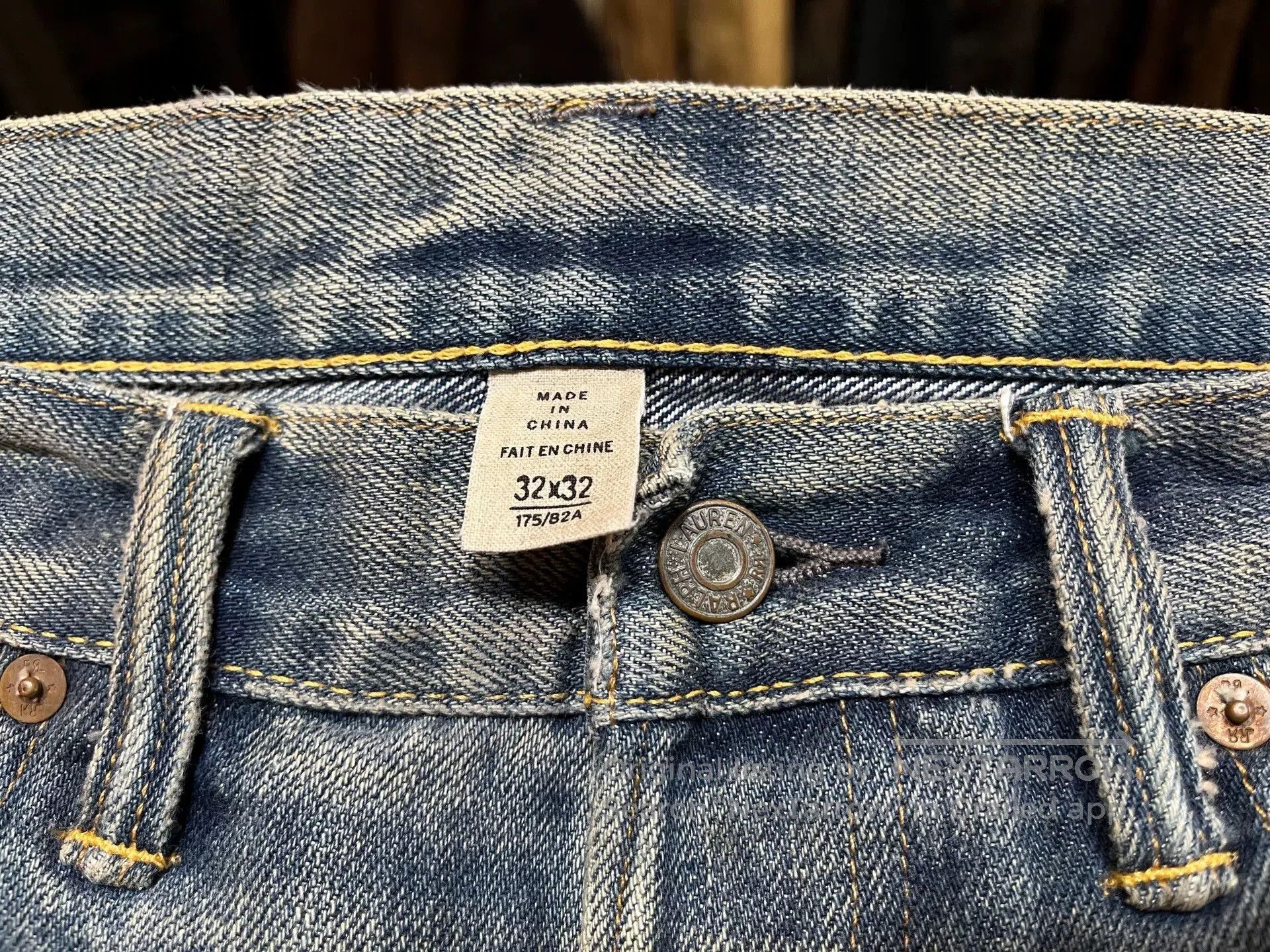 RRL Ralph Lauren distressed denim jeans from double rl polo. Size US 32 / EU 48 - 3 Thumbnail