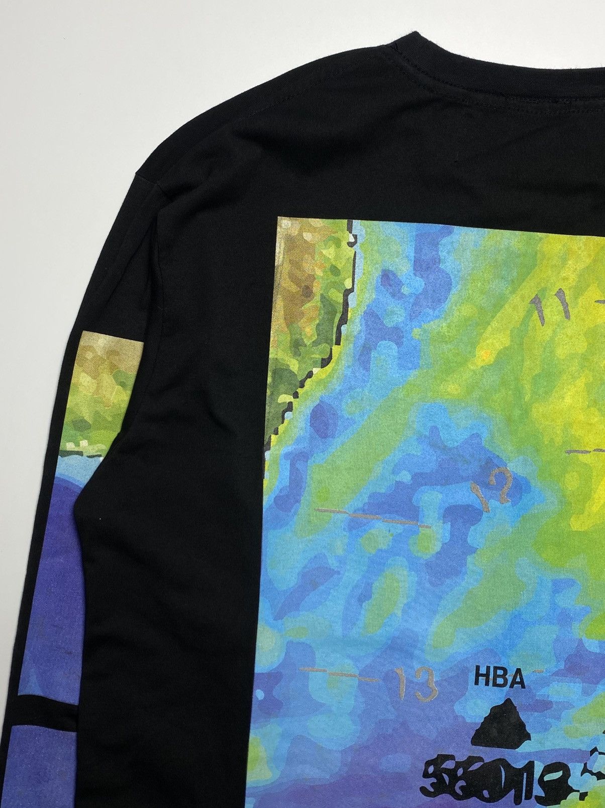Hood By Air Hood By Air - Weather Map Long Sleeve T-Shirt Size US XL / EU 56 / 4 - 10 Thumbnail
