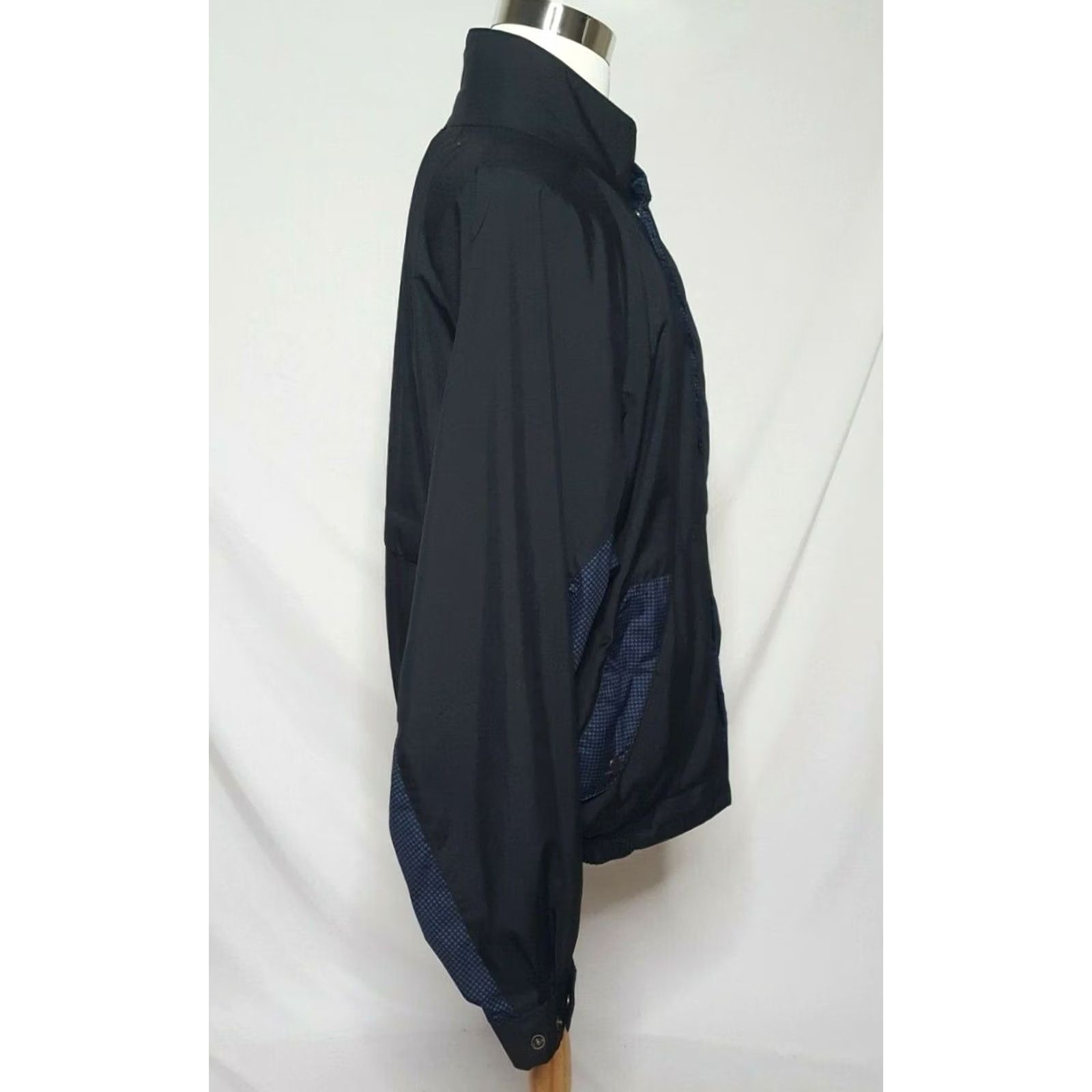 Footjoy FootJoy Jacket Mens XL Windbreaker Black Blue Full Zip Golf Long Sleeve Vented Polyester Shell Nylon Lining Size US XL / EU 56 / 4 - 4 Thumbnail