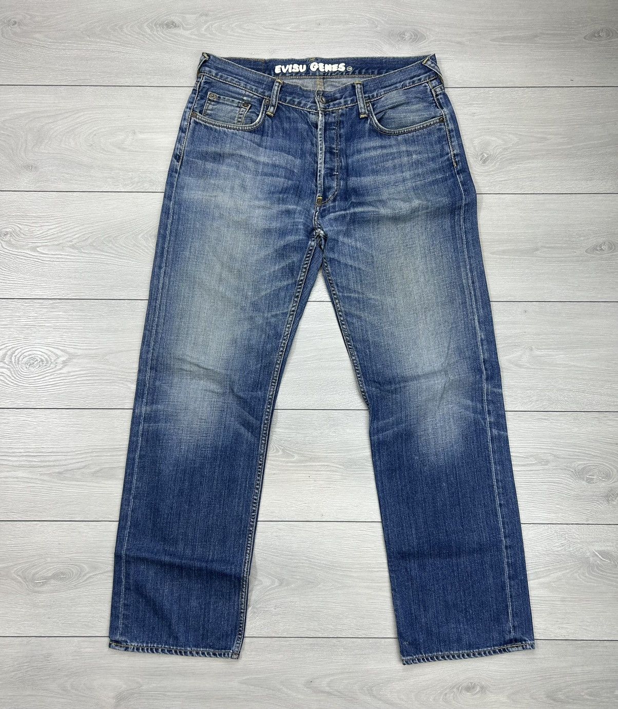 Japanese Brand × Vintage Evisu Vintage denim jeans size 34 Size US 34 / EU 50 - 5 Thumbnail