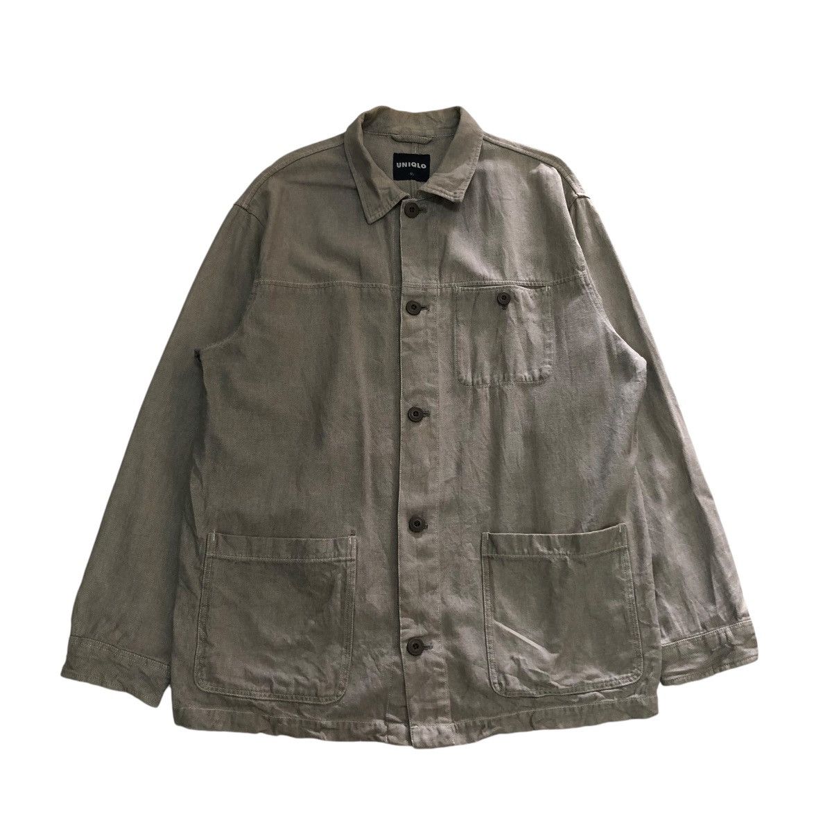 Japanese Brand 🔥VINTAGE CHORE WORKER JACKET DETROIT DUCK CANVAS UNIQLO Size US XL / EU 56 / 4 - 1 Thumbnail