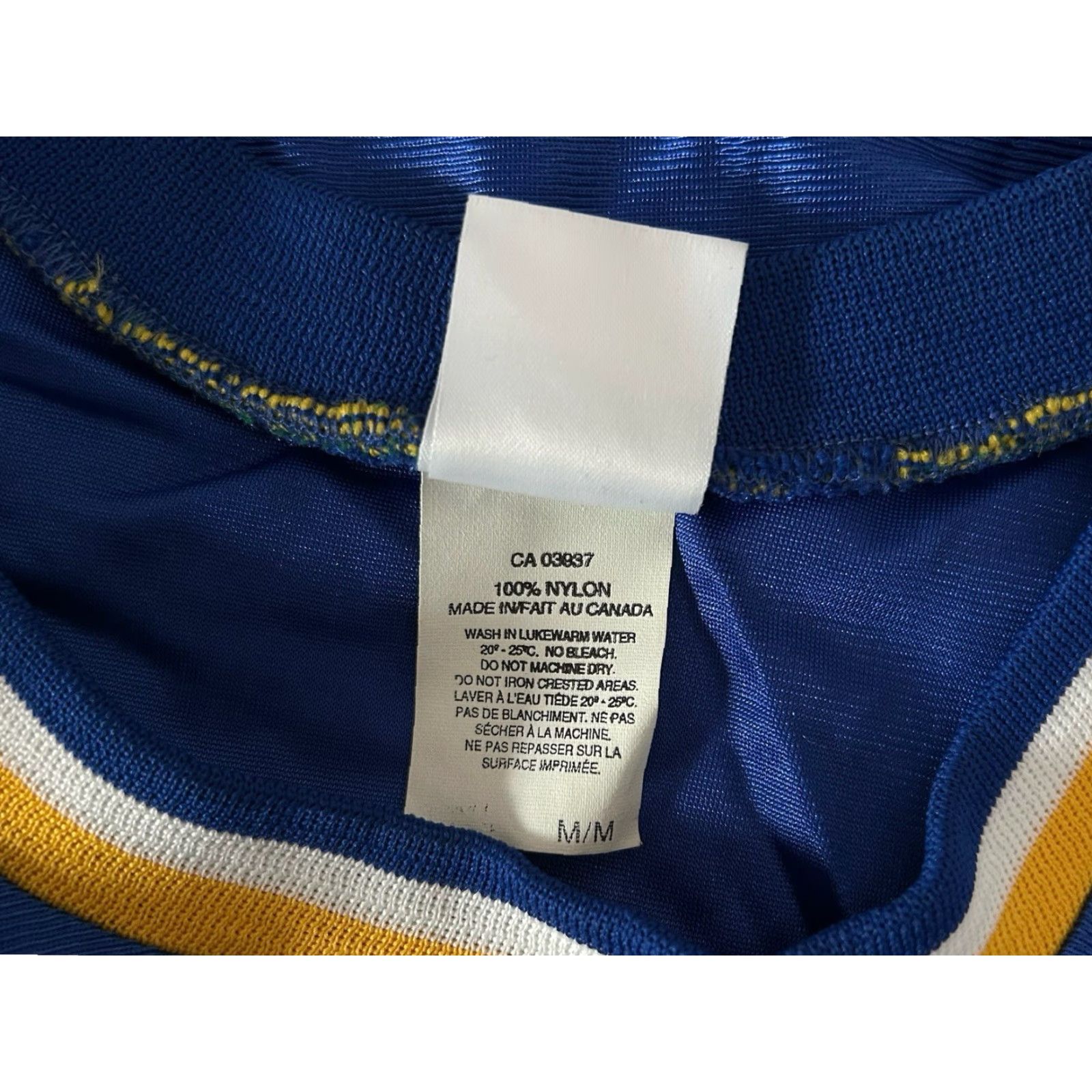 Vintage vintage Saxon dazzle basketball jersey mens M NOS NWOT 90s Canada made blue white athletic gold jersey tank 90s Mens Size US M / EU 48-50 / 2 - 4 Thumbnail