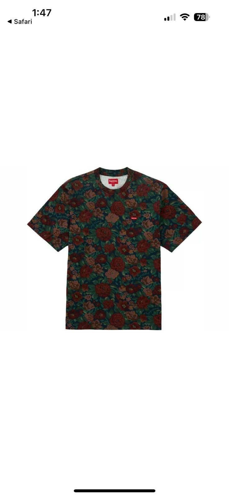 Supreme Supreme Small Box tee Floral Digi Camo Size US L / EU 52-54 / 3 - 1 Thumbnail