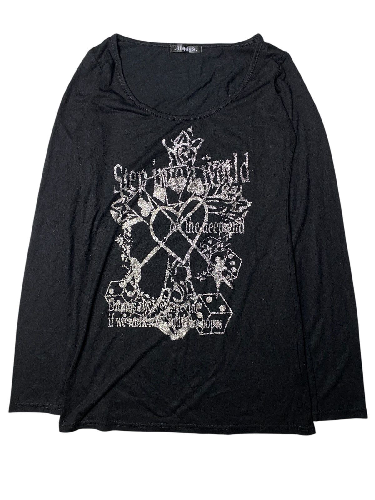 Beauty Beast × Hysteric Glamour × Japanese Brand 2000's Gladys Vkei Gothic Poem Y2K Longsleeve Size US S / EU 44-46 / 1 - 1 Thumbnail