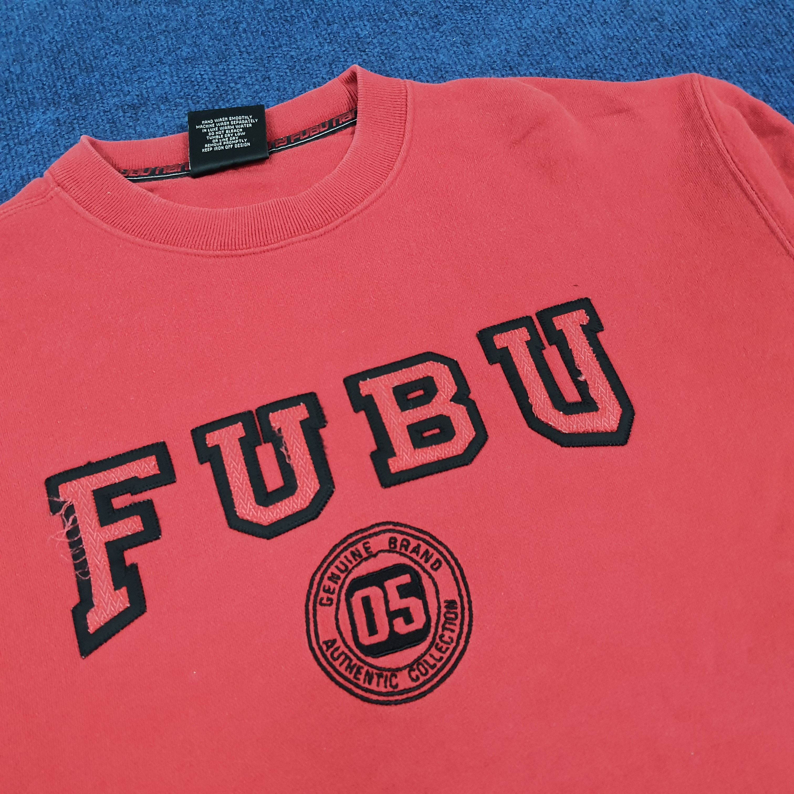Fubu × Vintage Vintage FUBU Spell Out Authentic Collection Sweatshirt Size US L / EU 52-54 / 3 - 2 Thumbnail