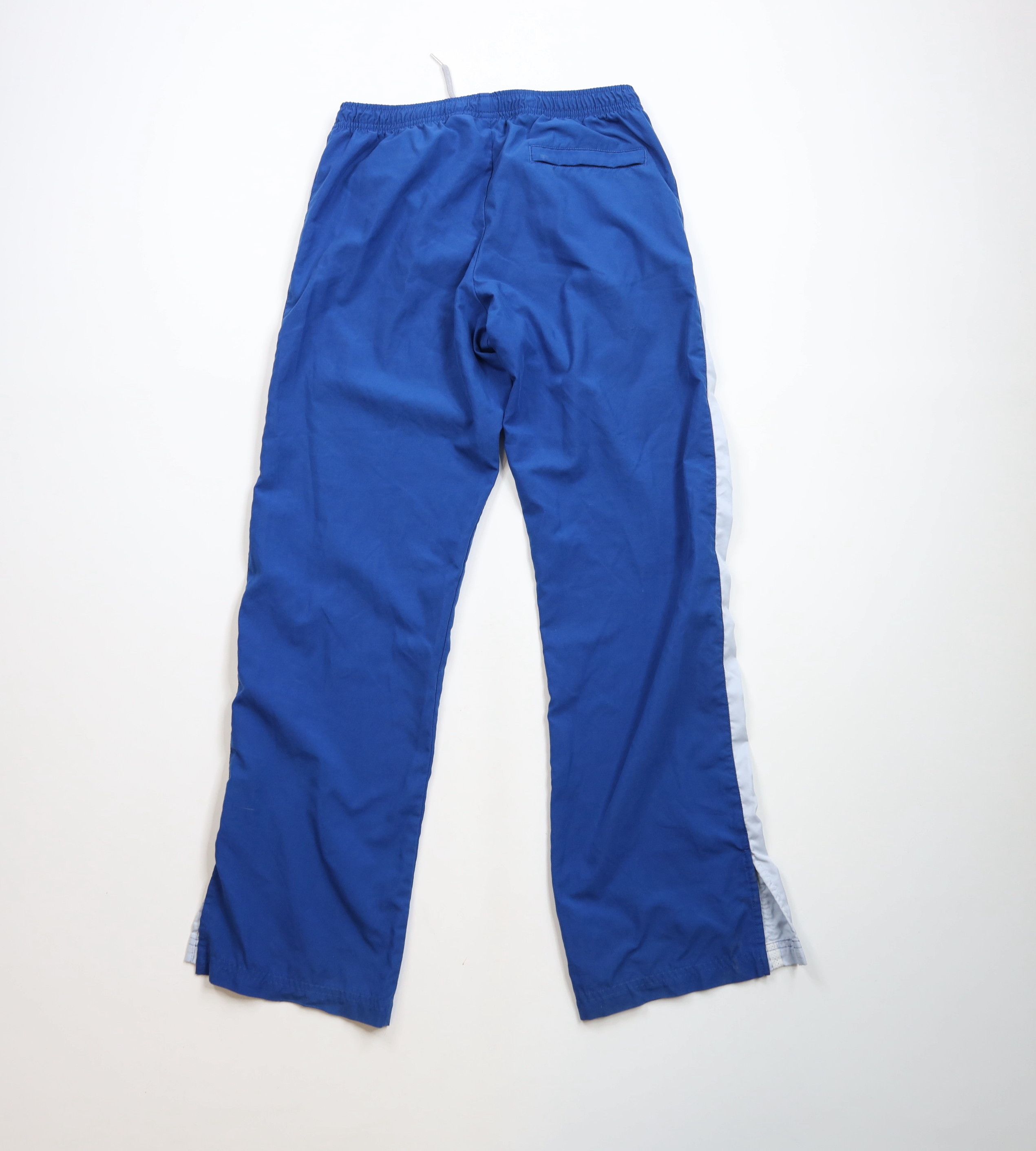 Nike × Vintage Vintage 90s Y2K Nike Mini Swoosh Striped Wide Leg Pants Size 28" / US 6 / IT 42 - 9 Thumbnail