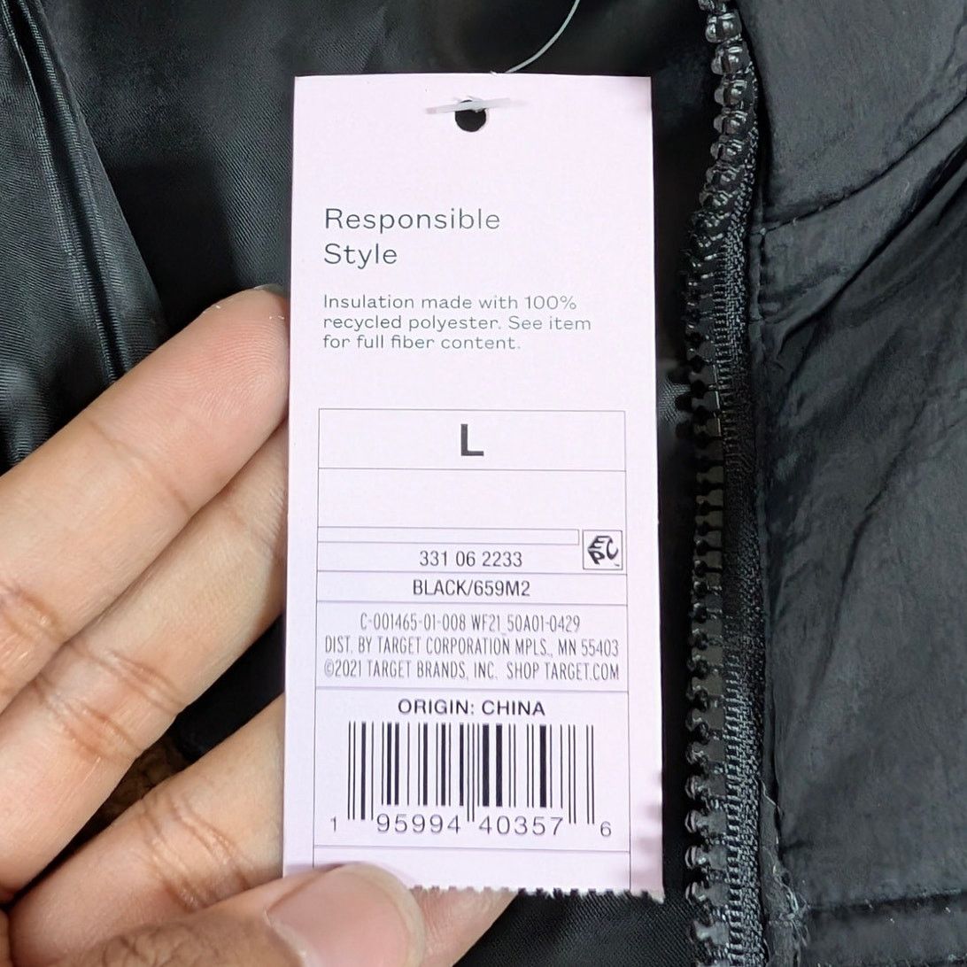 Unknown London Wild Fable Sherpa Puffer Vest Fleece Zip Up Women’s Size L Size L / US 10 / IT 46 - 5 Thumbnail