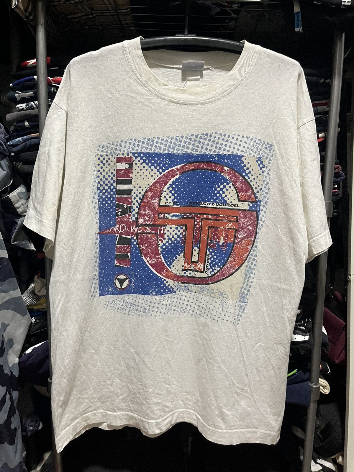 Sergio Tacchini Sergio Tacchini Big Logo Tee 90s Size US L / EU 52-54 / 3 - 1 Thumbnail