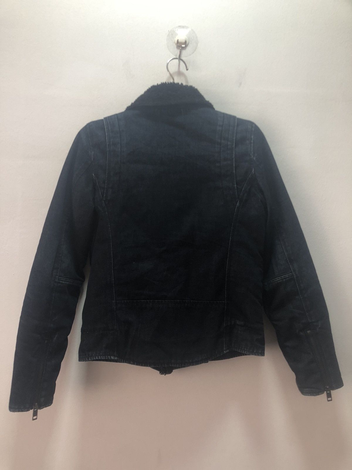 Diesel DIESEL Denim Jacket Motorcycle Fur Rock Size US XS / EU 42 / 0 - 6 Thumbnail