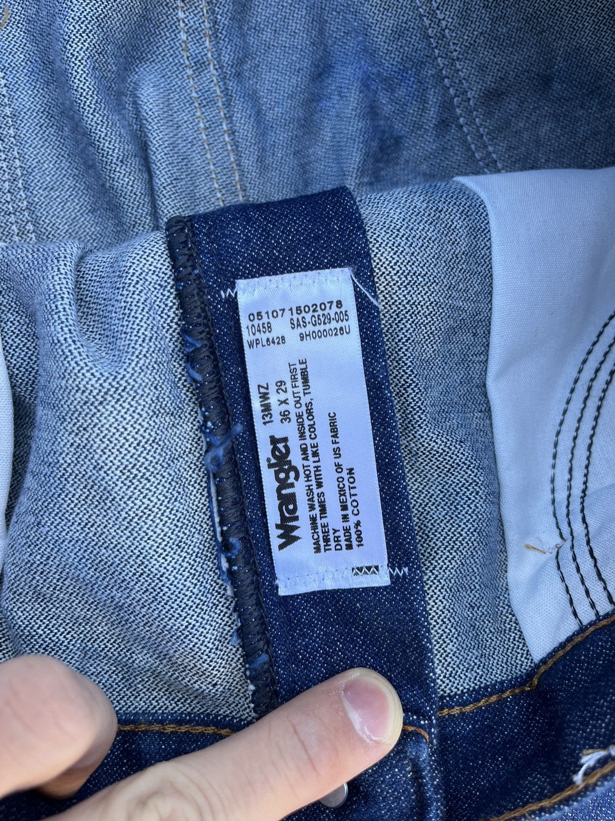Vintage × Wrangler Vintage 90’s Wrangler Cowboy Western Jeans Size US 36 / EU 52 - 9 Thumbnail
