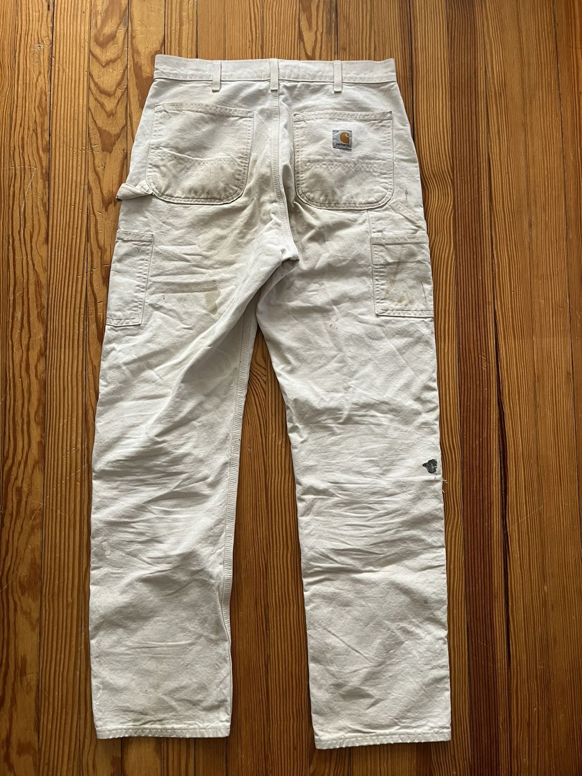Carhartt Thrashed Vintage Carhartt Double Knee Painter Pants White Size US 32 / EU 48 - 2 Thumbnail