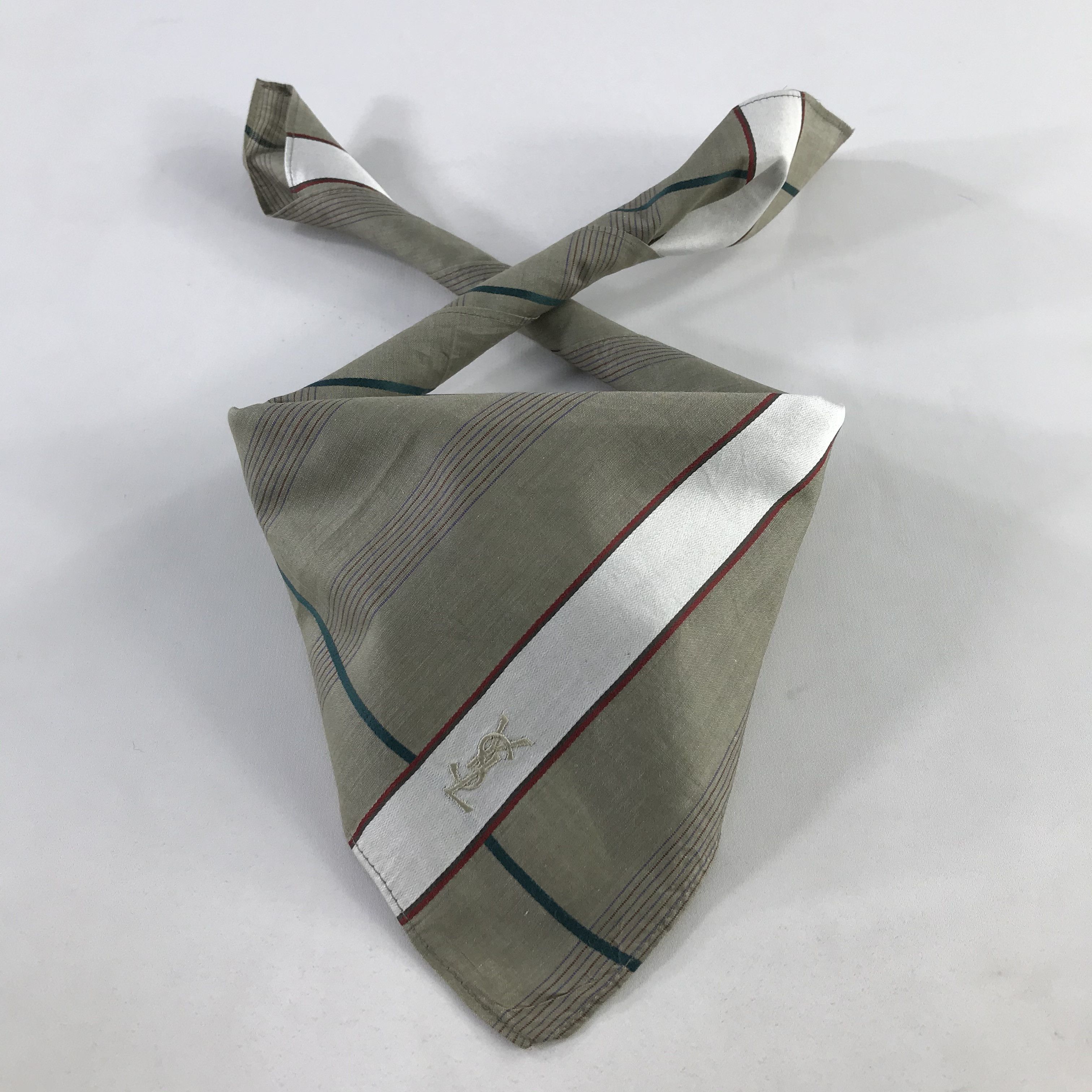 Vintage × Yves Saint Laurent Yves Saint Laurent Bandana / Handkerchief/Neckerchief -S1046 Size ONE SIZE - 3 Thumbnail