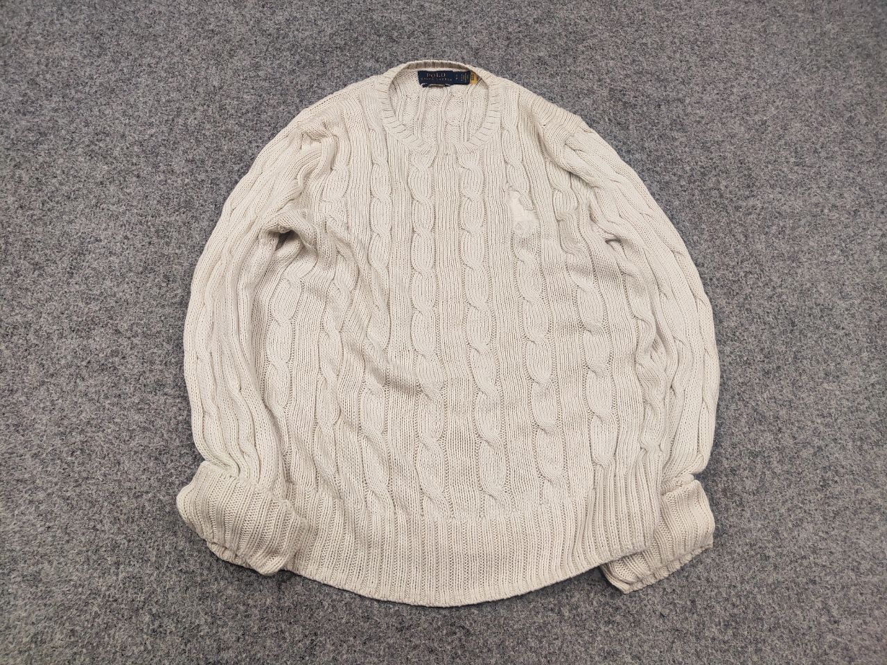 Polo Ralph Lauren Polo Ralph Lauren Big pony knit Pima cotton cable sweater Size US S / EU 44-46 / 1 - 3 Thumbnail