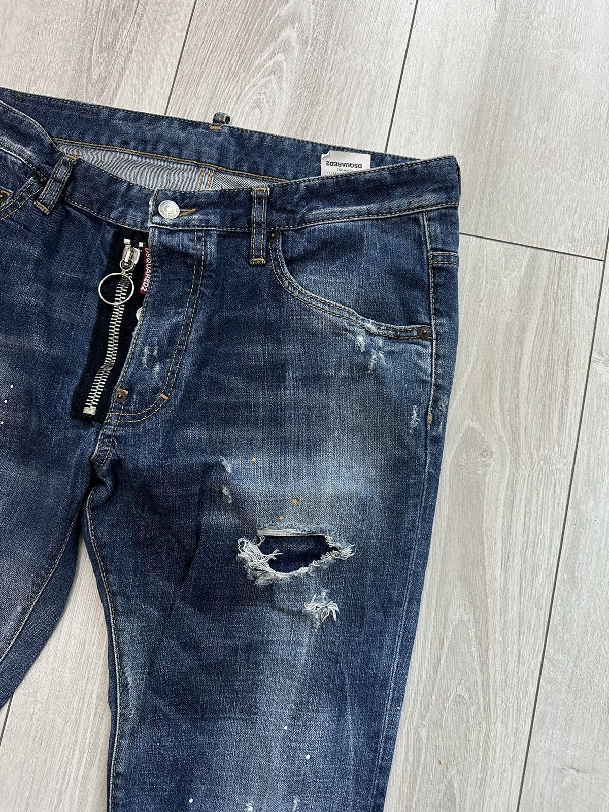 Dsquared2 Dsquared2 Skater Distressed Denim Jeans Pants (A034) Size US 34 / EU 50 - 2 Thumbnail