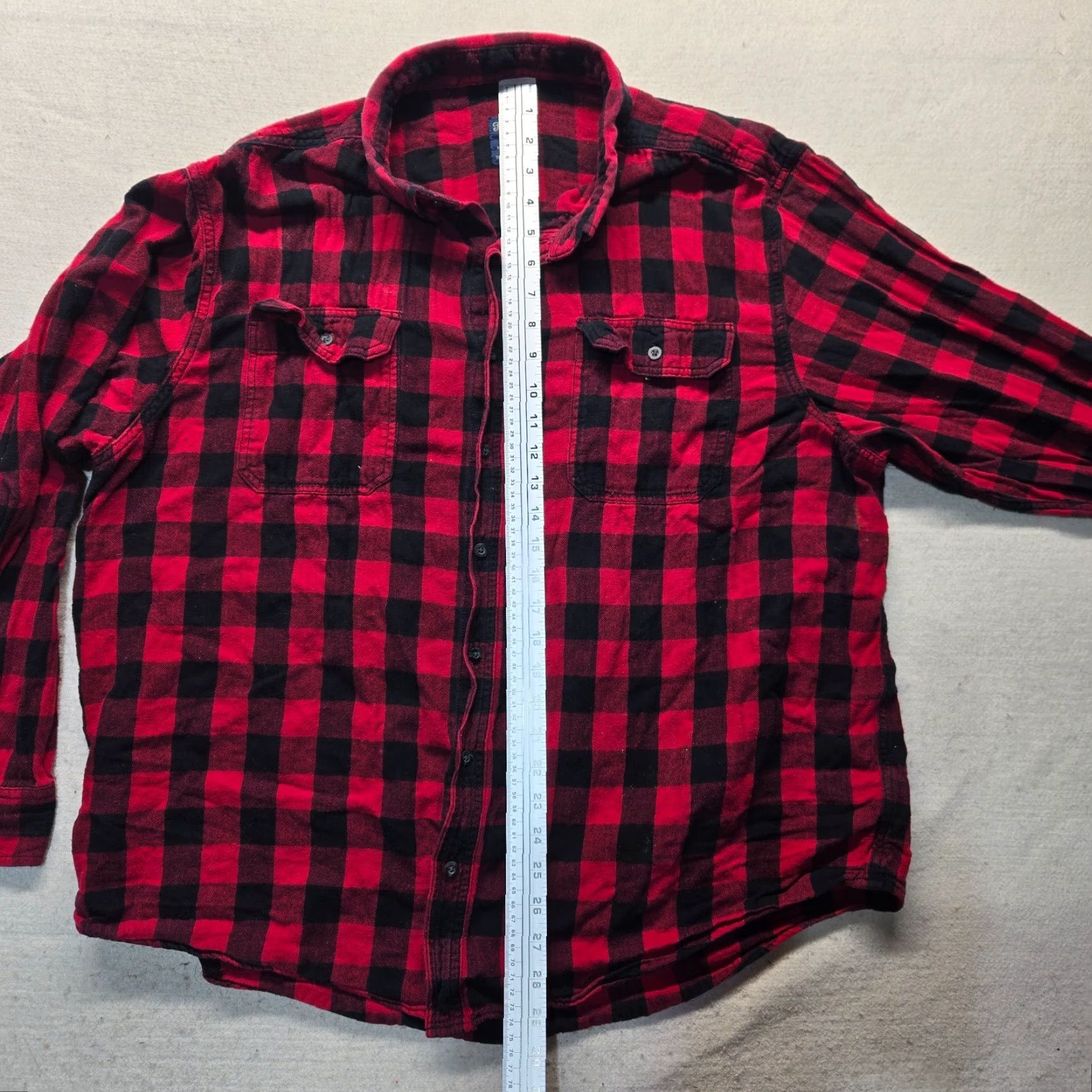 Faded Glory Faded Glory Shirt Button-Up Plaid Red 2XL Adults Mens Long Sleeve Casual Workwear Button-Down Vintage: No? Size US XXL / EU 58 / 5 - 6 Thumbnail