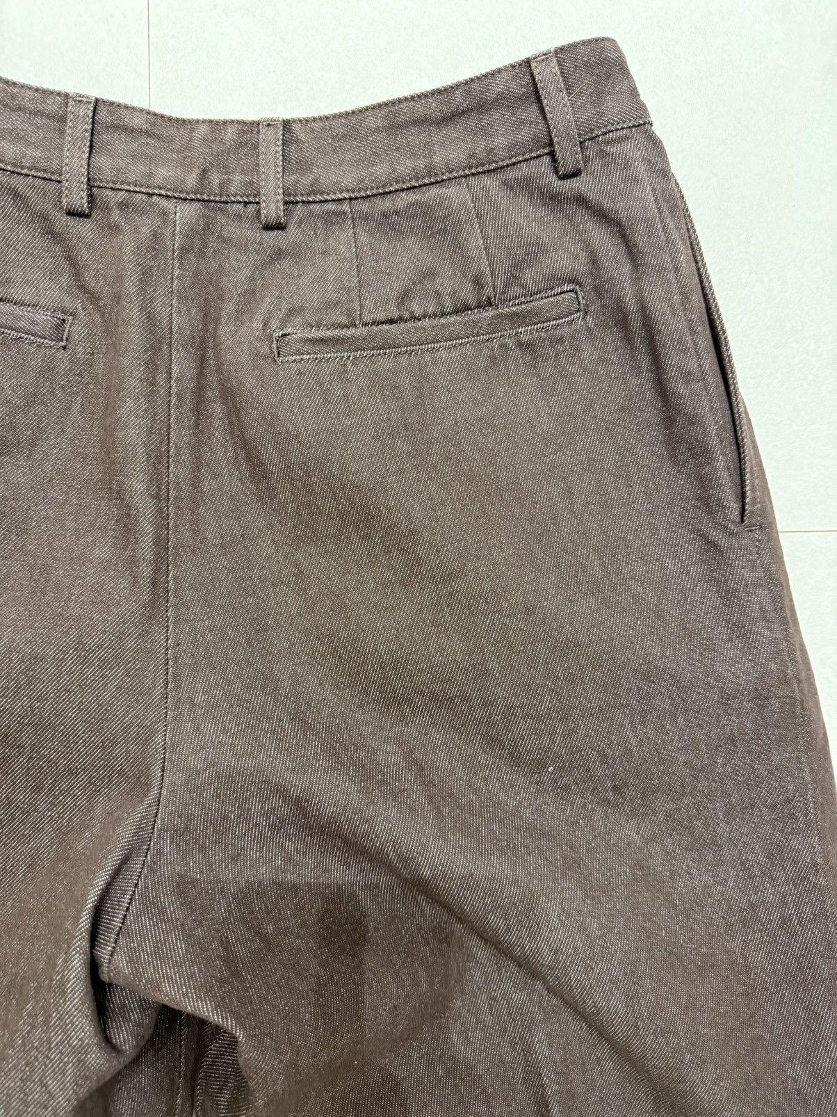 Dries Van Noten Dries Van Noten Pleated Brown Denim Pants Size US 30 / EU 46 - 13 Thumbnail