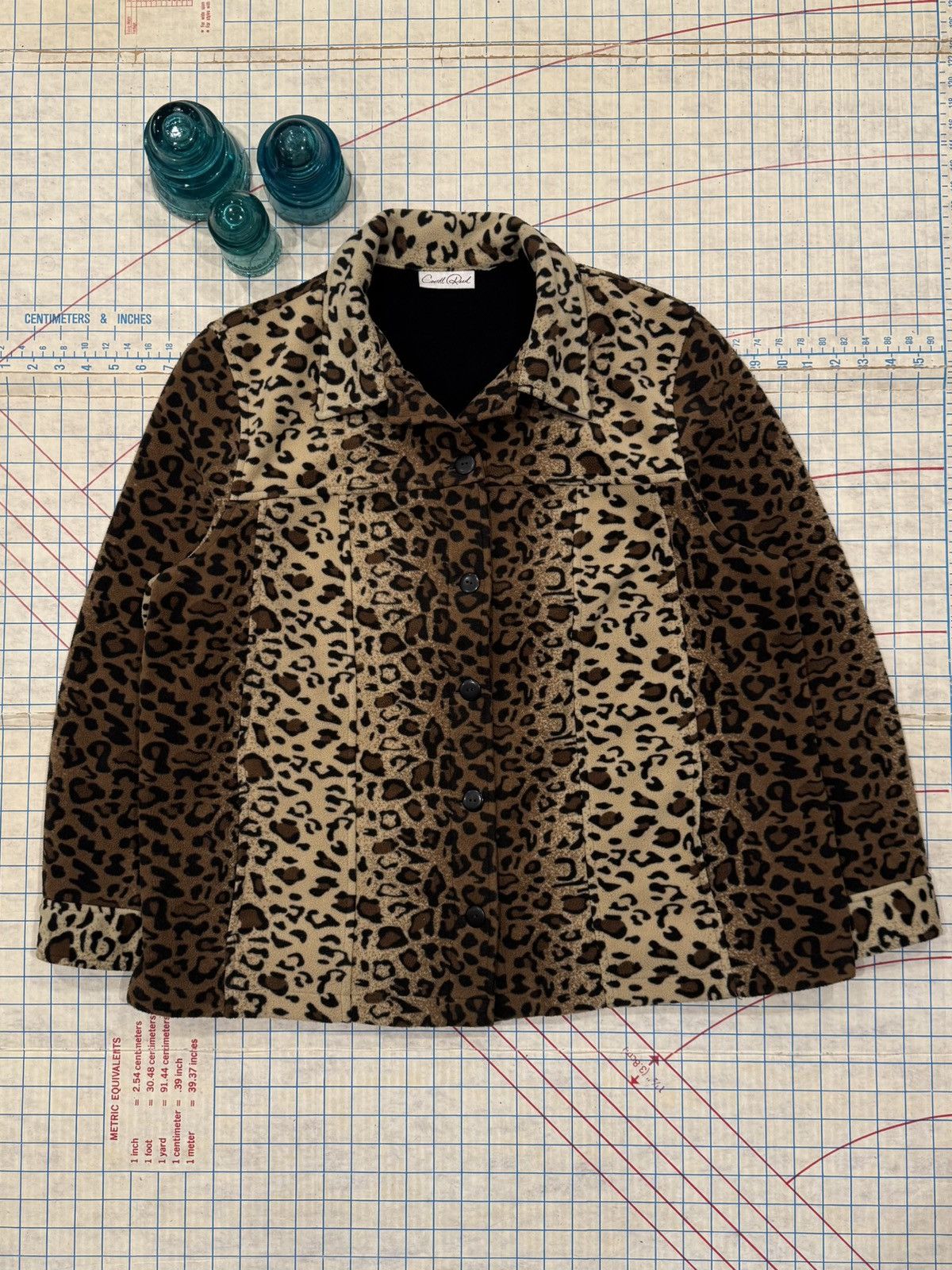 Vintage Vintage Carroll Reed Leopard Print Fleece Jacket Fits W - XL Size XL / US 12-14 / IT 48-50 - 1 Thumbnail