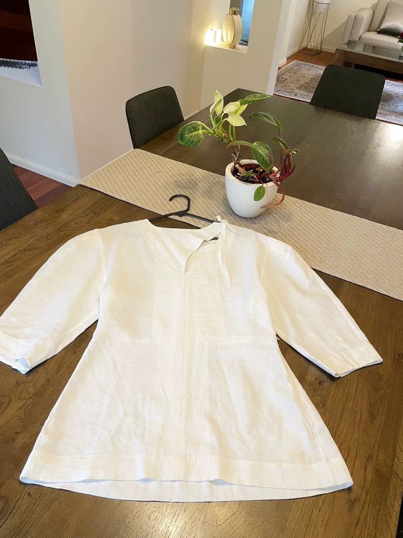 Jil Sander Jil Sander Linen wide top Size XXS / US 00 / IT 34 - 6 Thumbnail
