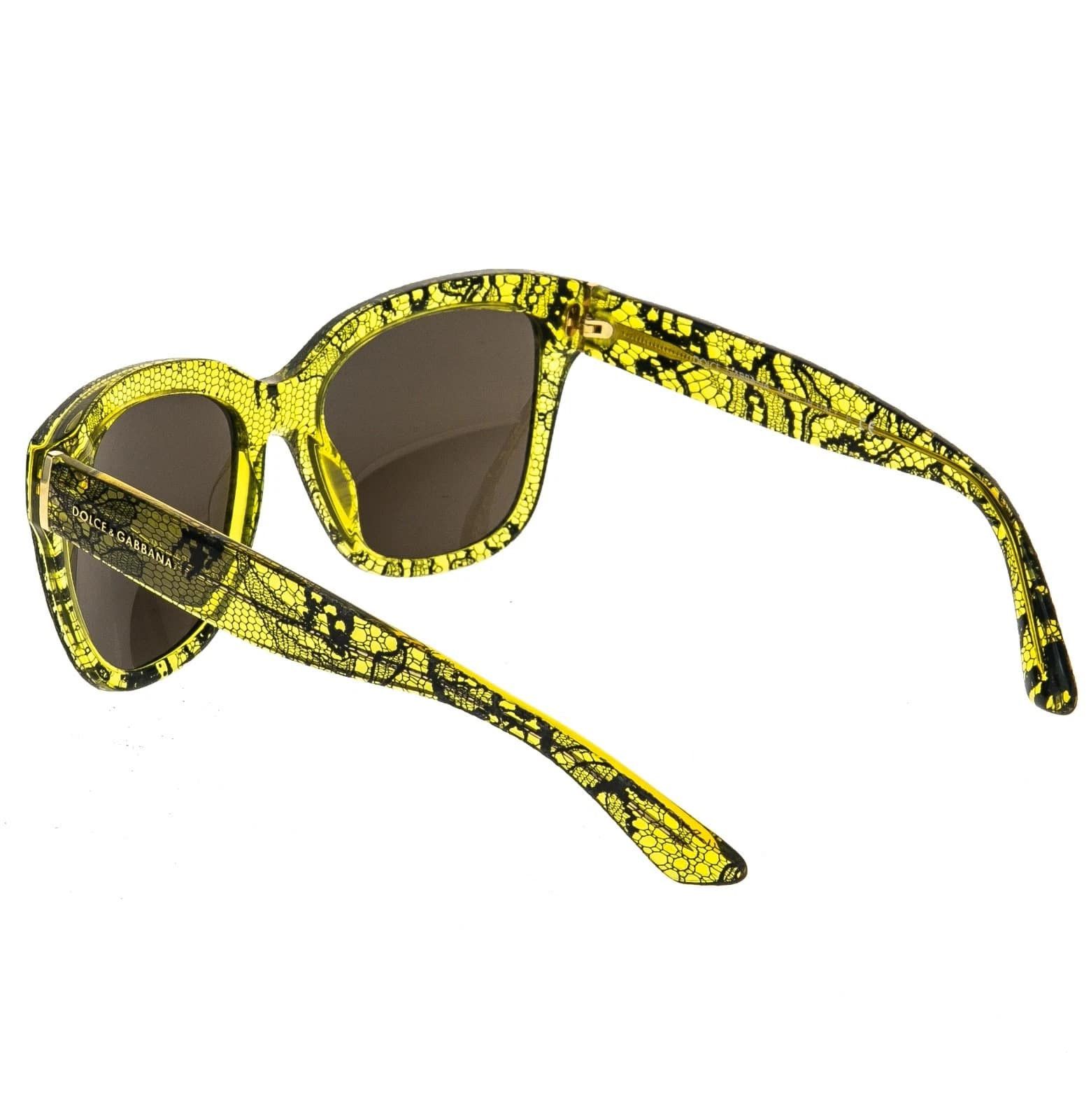 Dolce & Gabbana Dolce & Gabbana DG4226 4226 CHANTILLY LACE Yellow Sunglasses Size ONE SIZE - 7 Thumbnail