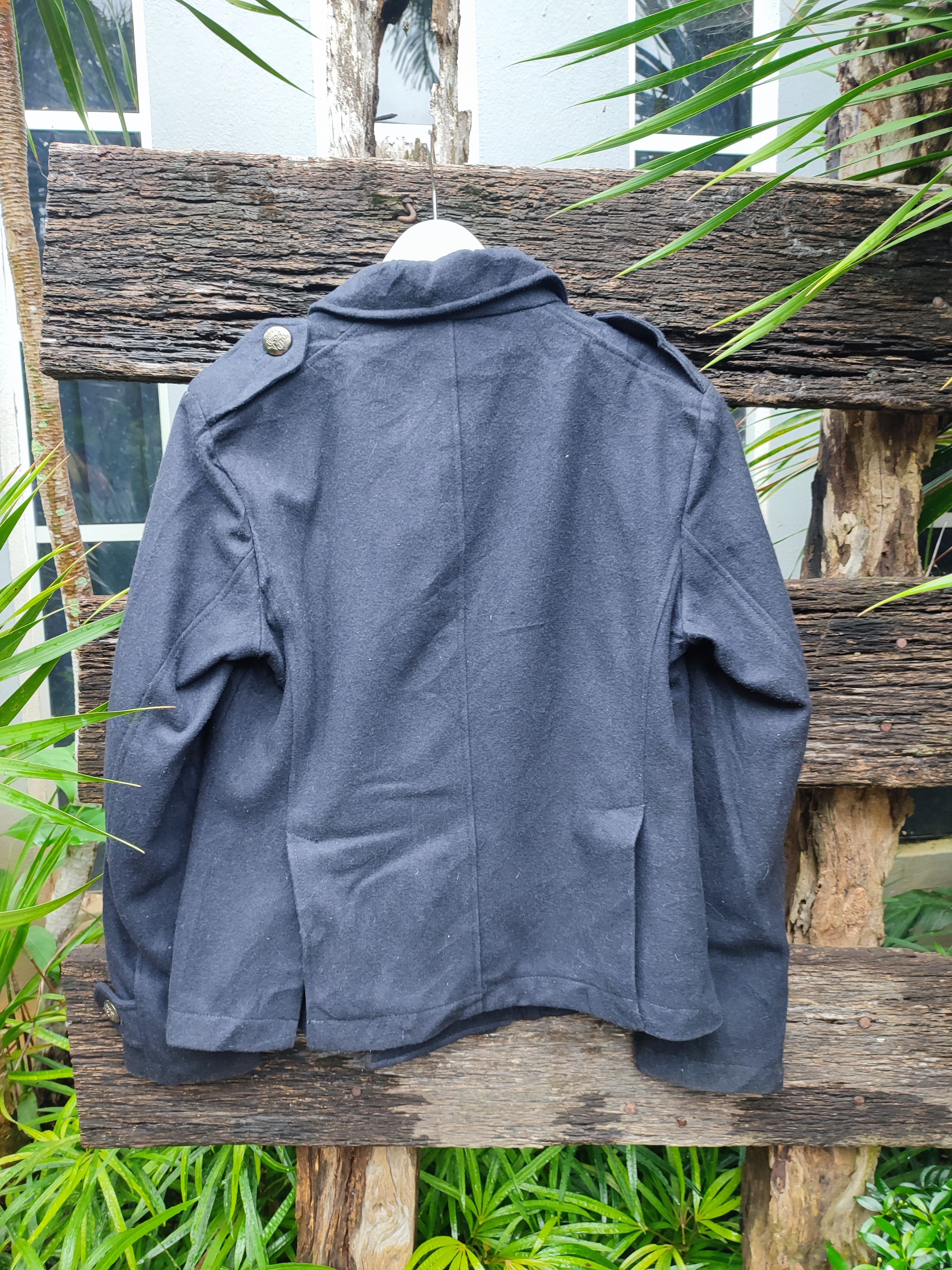 PPFM PPFM Wool Blend Military Peacoat – Vintage Style (Size M) Size US S / EU 44-46 / 1 - 10 Thumbnail