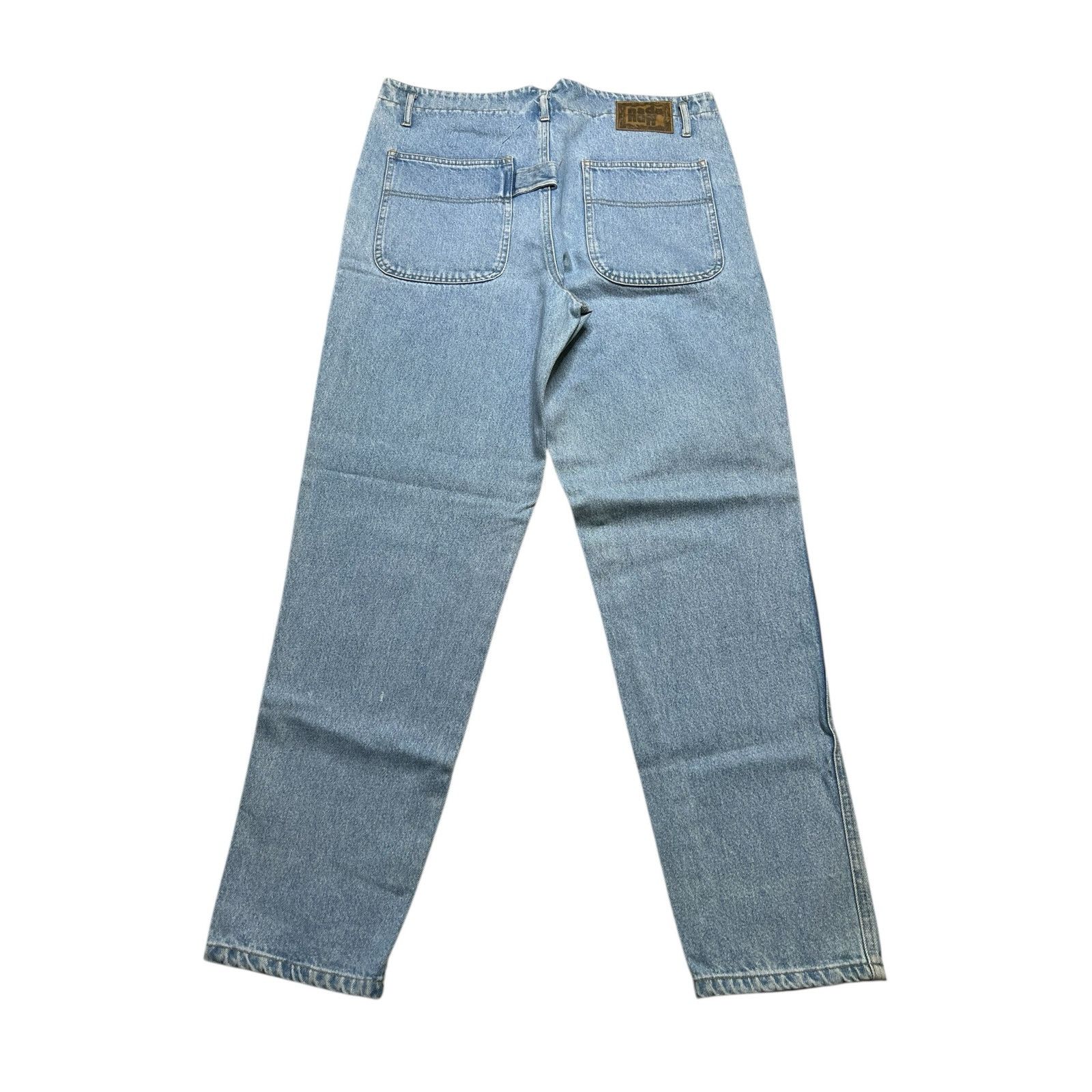 Vintage Vintage Nada Nuff Contempo Denim Jeans Women L Sz 35x30.5 Size 35" - 2 Thumbnail