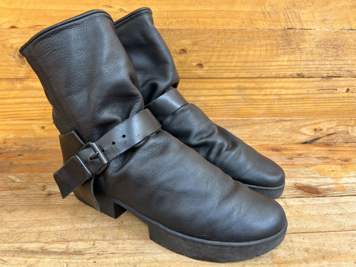Trippen Trippen Rectangle Men’s Black leather Buckle Boots Size US 10 / IT 40 - 6 Thumbnail