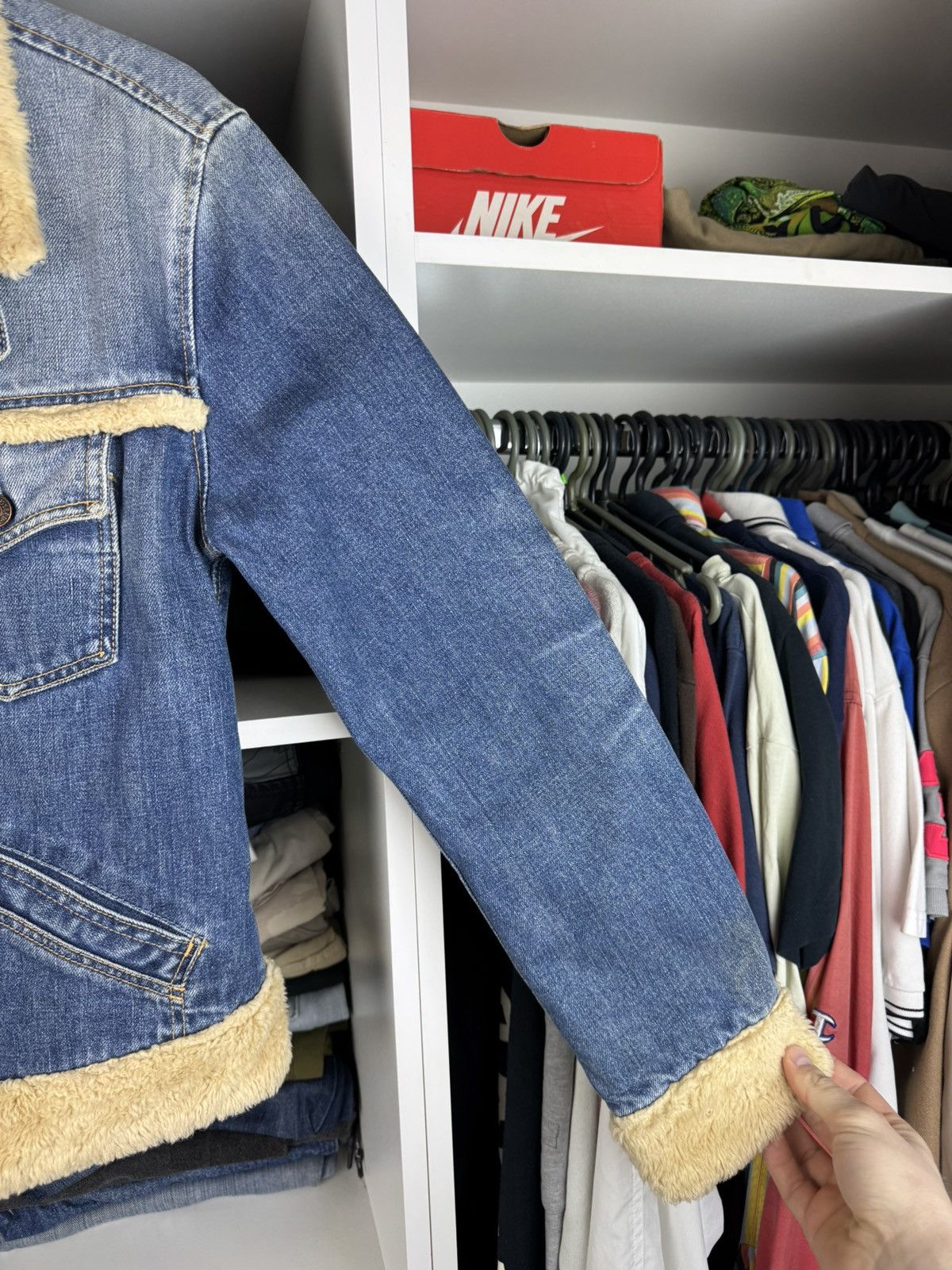 Levi's Vintage Levi's Sherpa Denim Jacket Zip Girls S Fits Women XS Size XS / US 0-2 / IT 36-38 - 10 Thumbnail