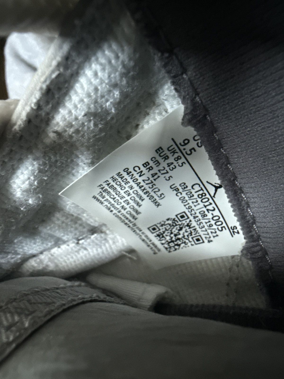 Nike Jordan 11 Cool Grey Size US 9.5 / EU 42-43 - 8 Thumbnail
