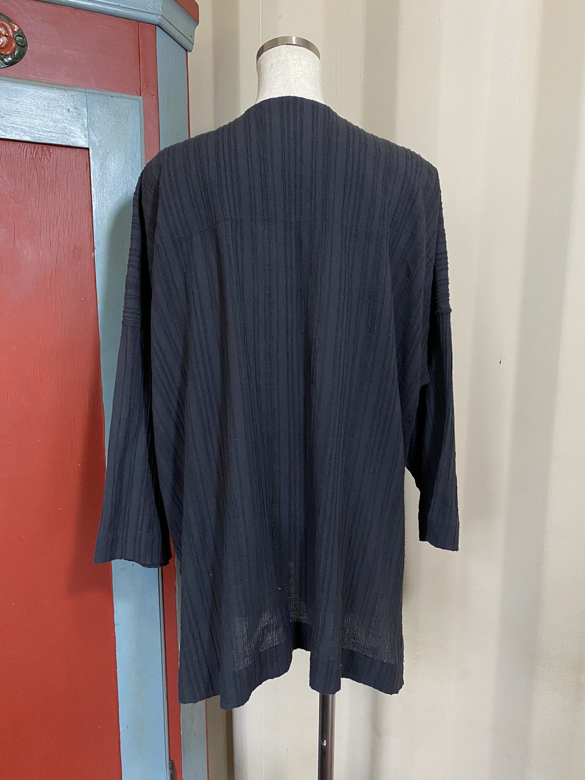 Issey Miyake Plantation Issey Miyake Black Haori Kimono Jacket Size US M / EU 48-50 / 2 - 10 Thumbnail
