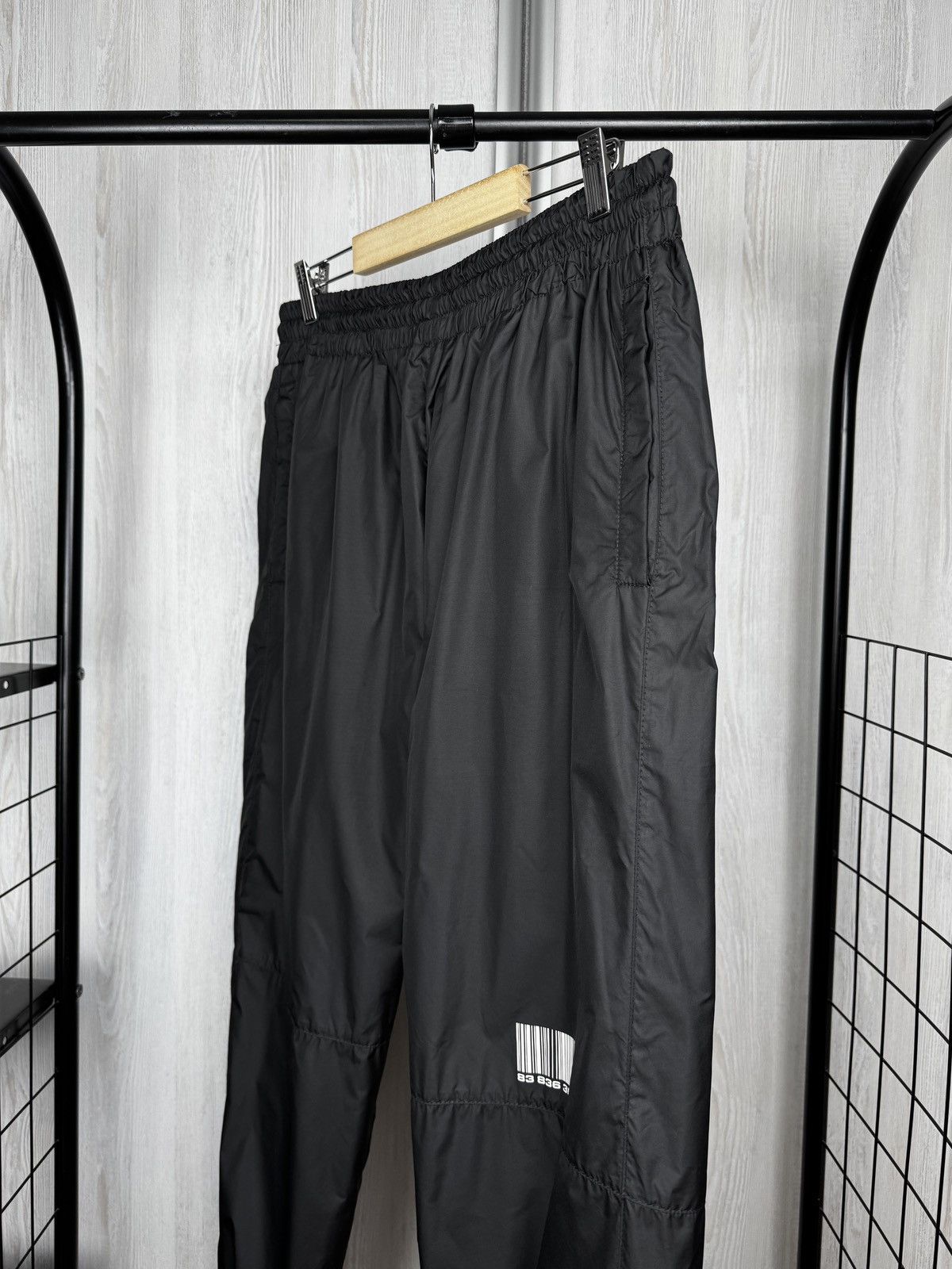 VTMNTS VTMNTS Black Barcode Print Joggers Nylon Size US 34 / EU 50 - 5 Thumbnail