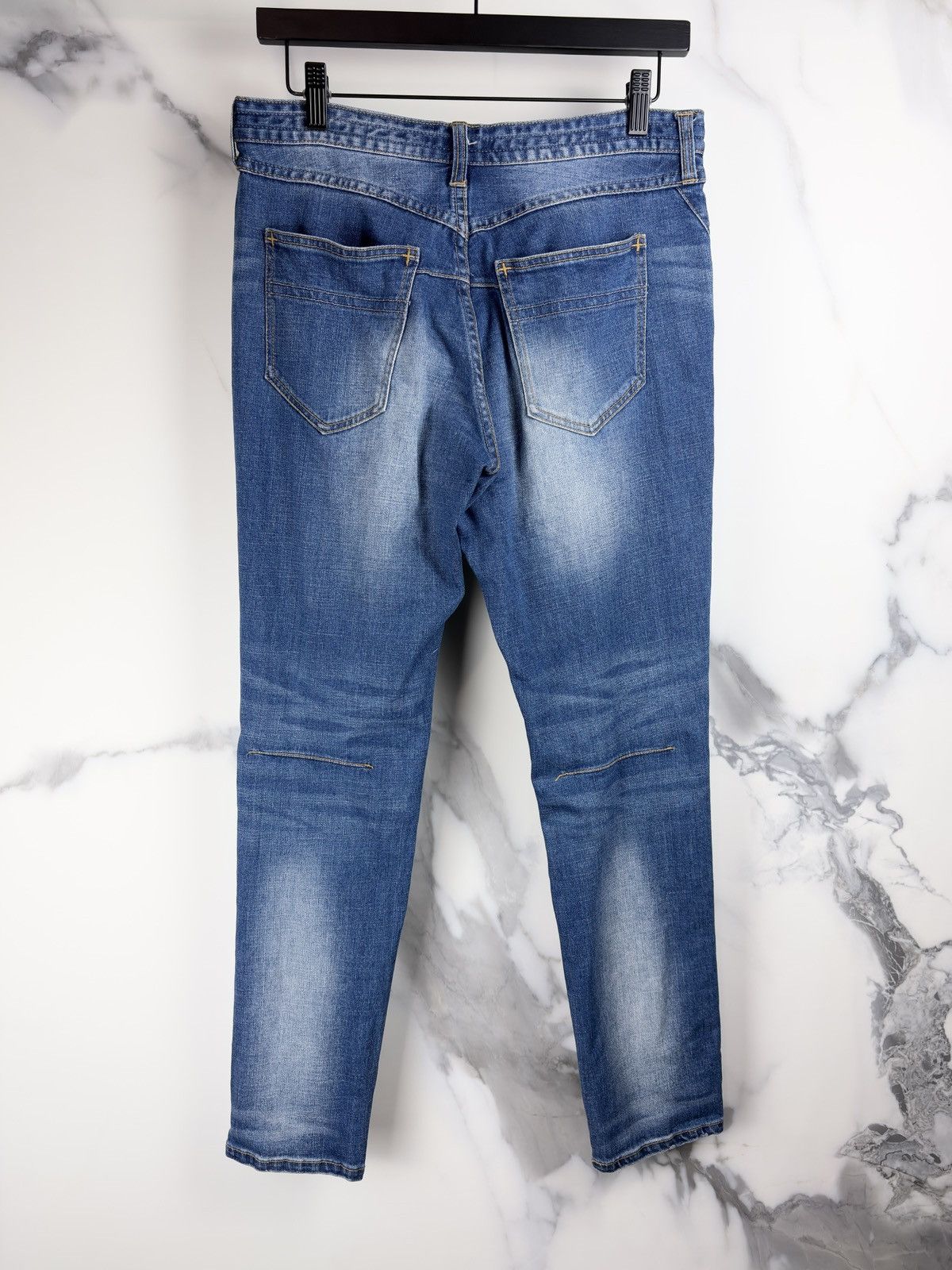 Number (N)ine Number (N)ine Music Note Paint Splatter Denim Jeans Size US 28 / EU 44 - 2 Thumbnail